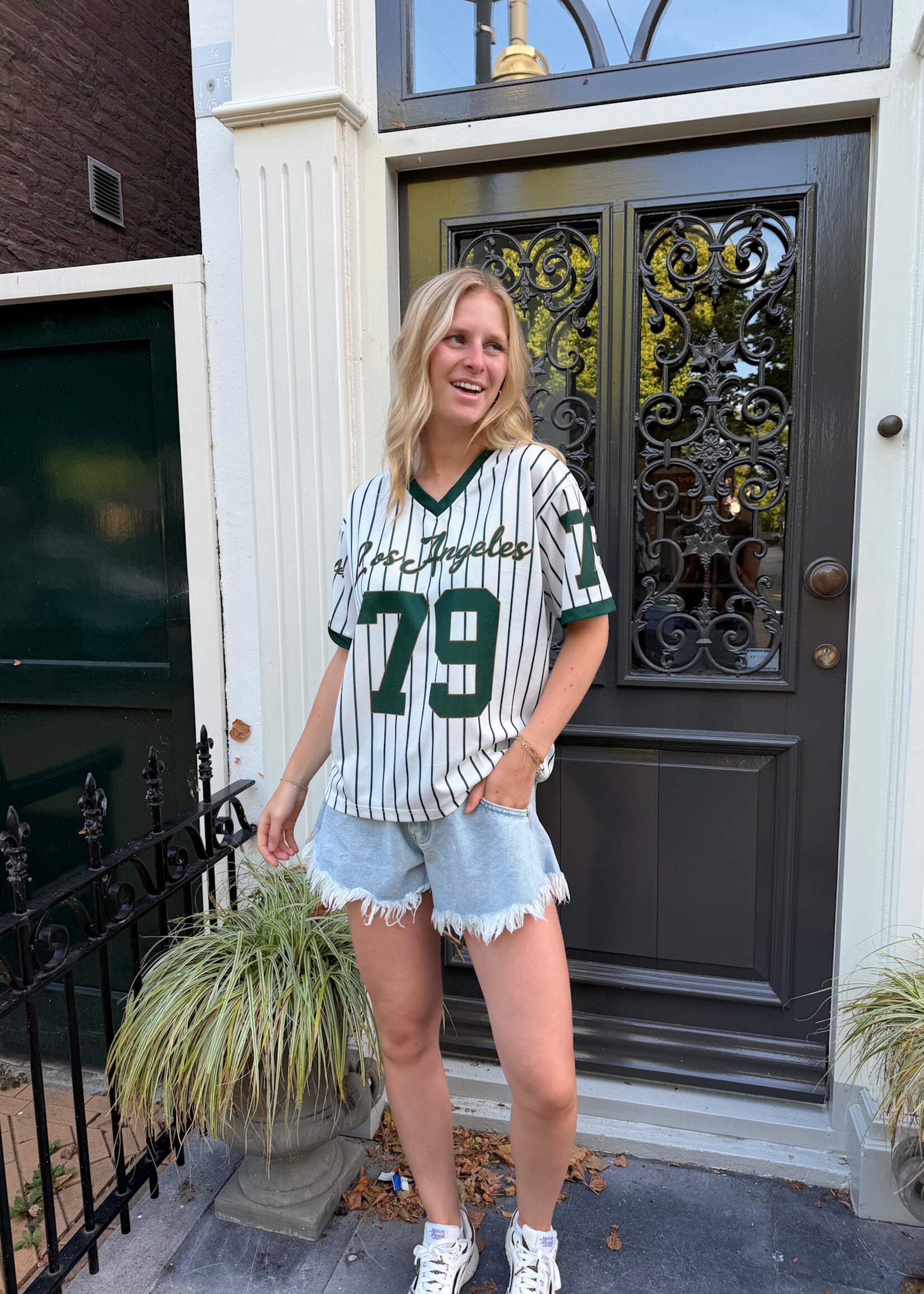 Flo Boutique Baseball Tee Los Angeles Green