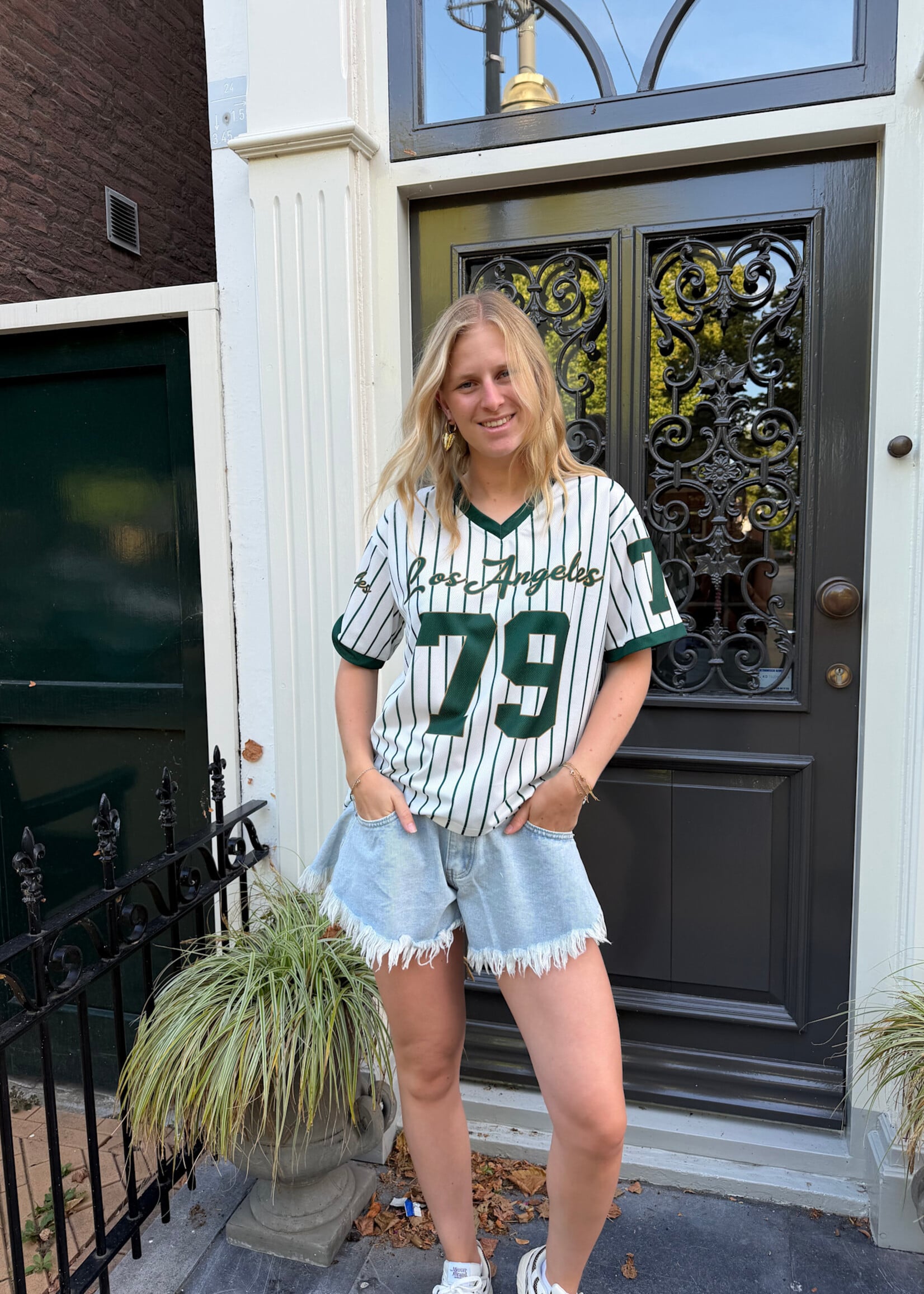Flo Boutique Baseball Tee Los Angeles Green