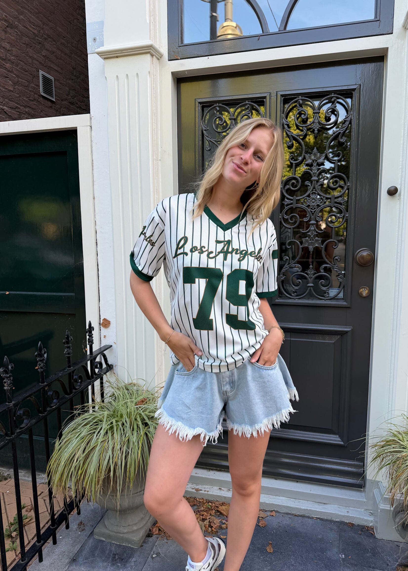 Flo Boutique Baseball Tee Los Angeles Green