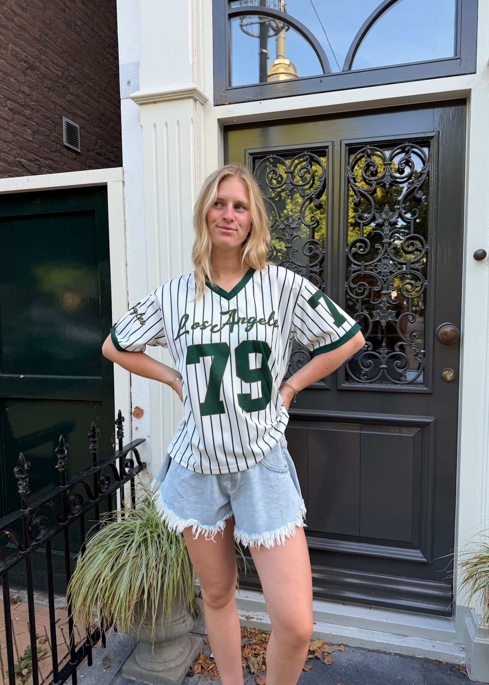 Flo Boutique Baseball Tee Los Angeles Green