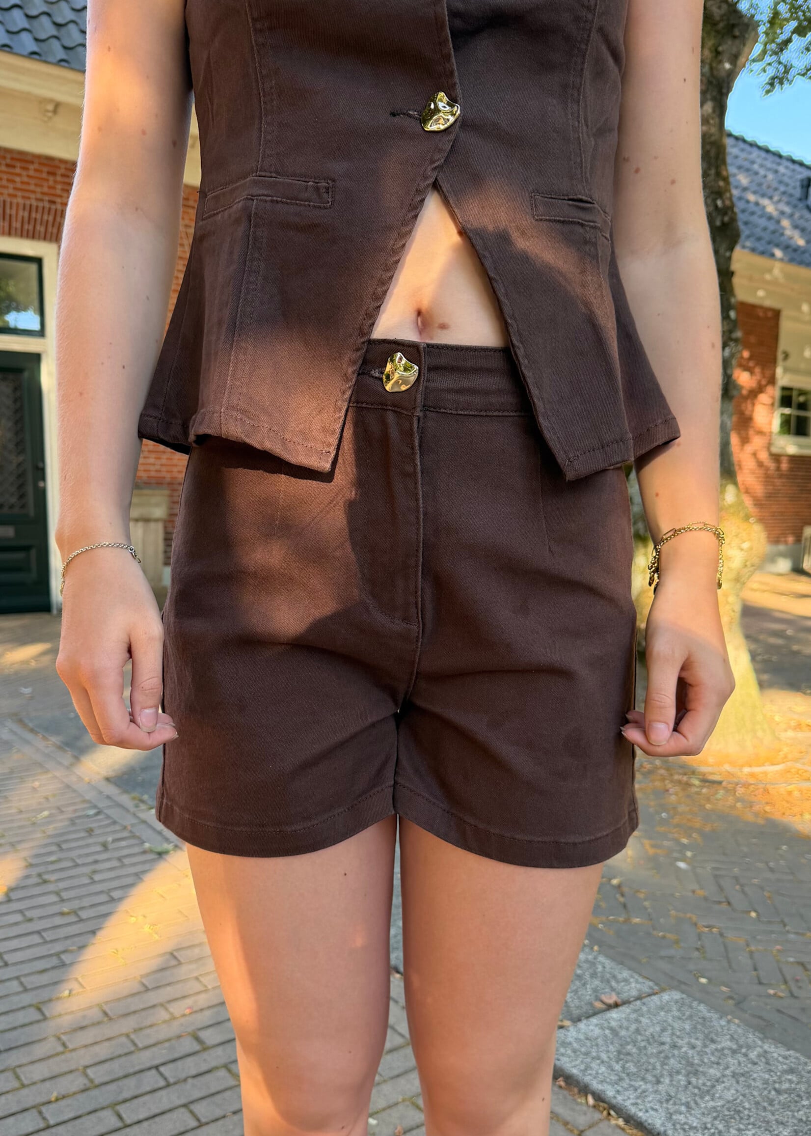Flo Boutique Short Izzy Brown