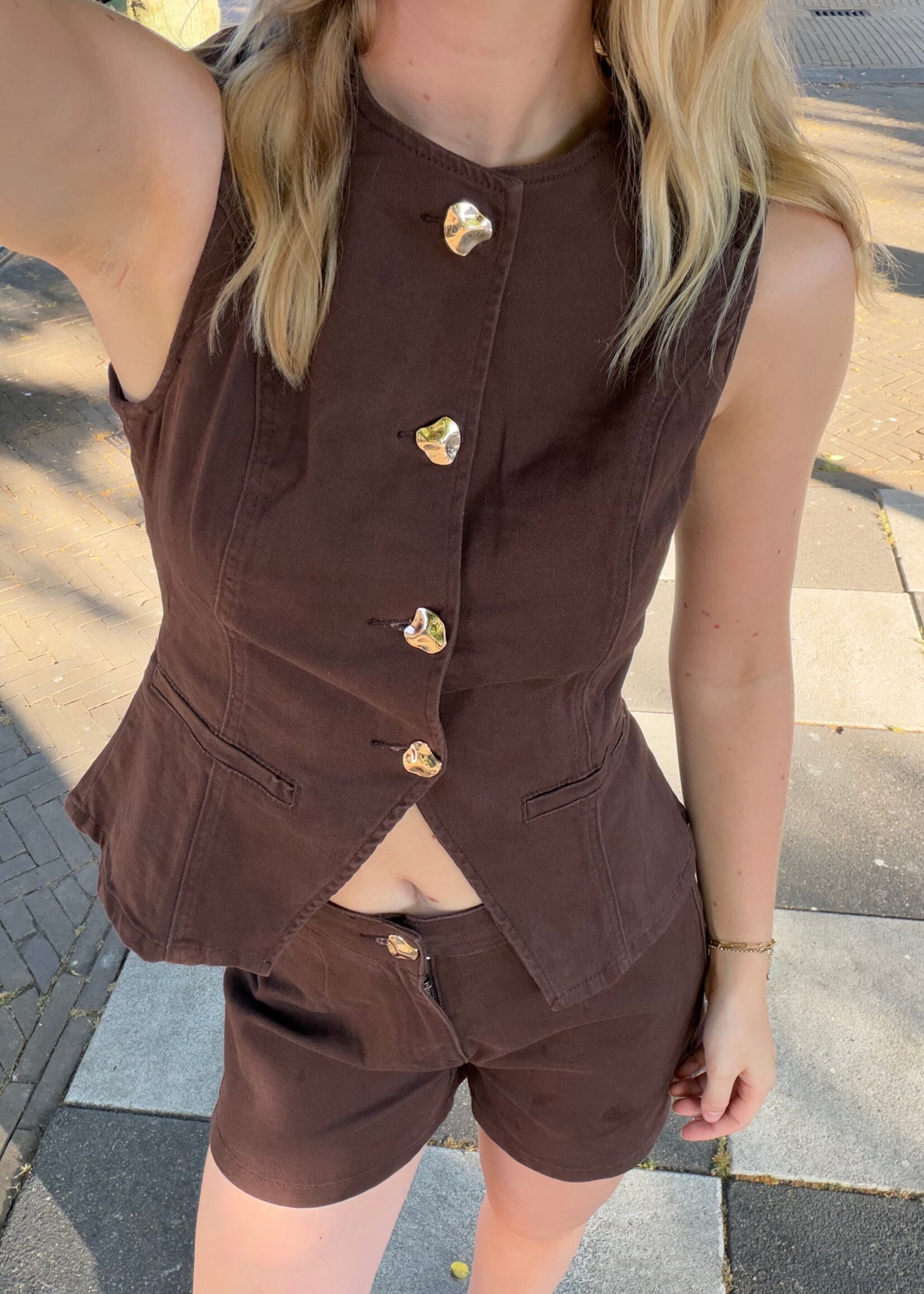 Flo Boutique Top Izzy Brown