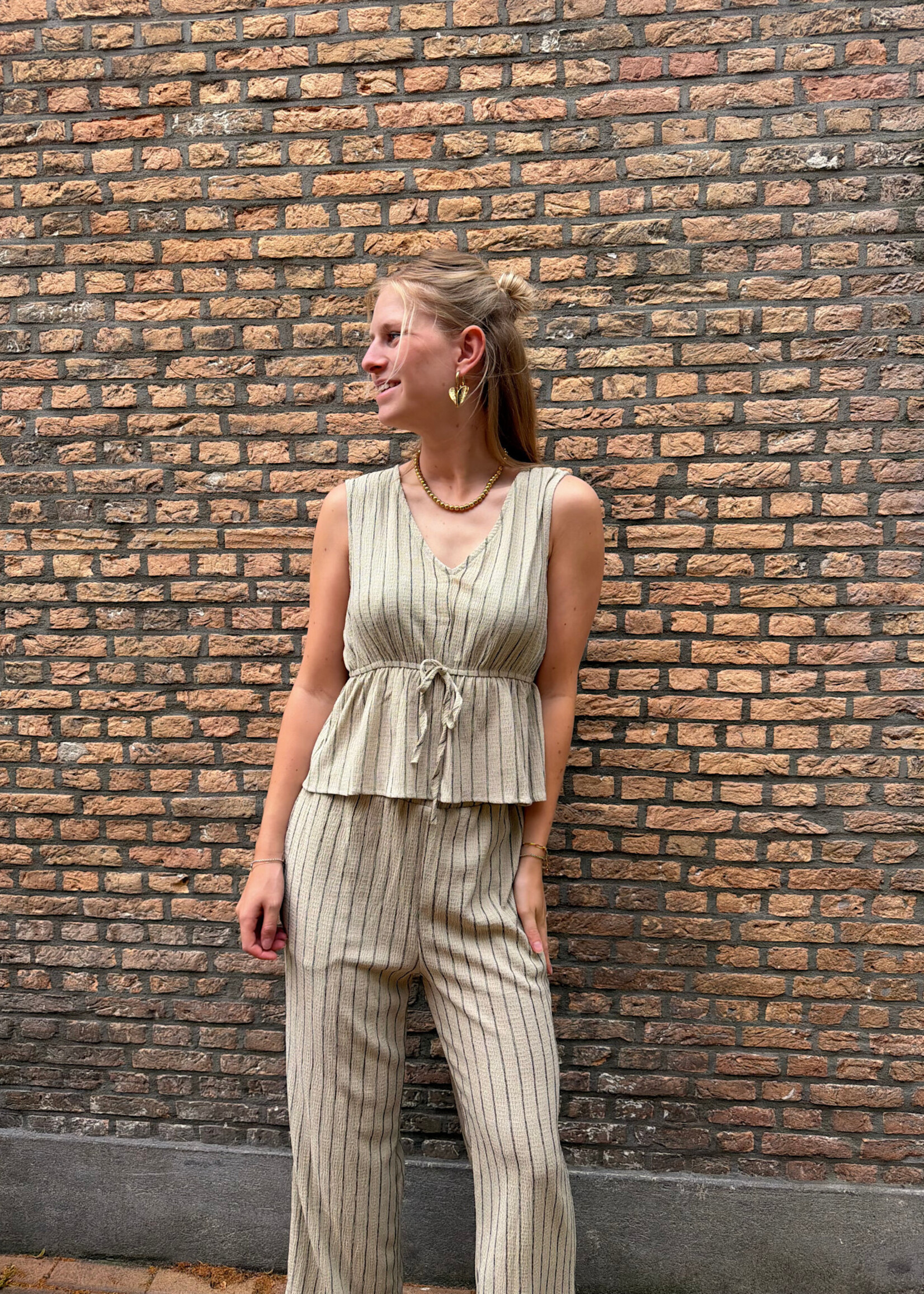 Flo Boutique Broek Lonne Green