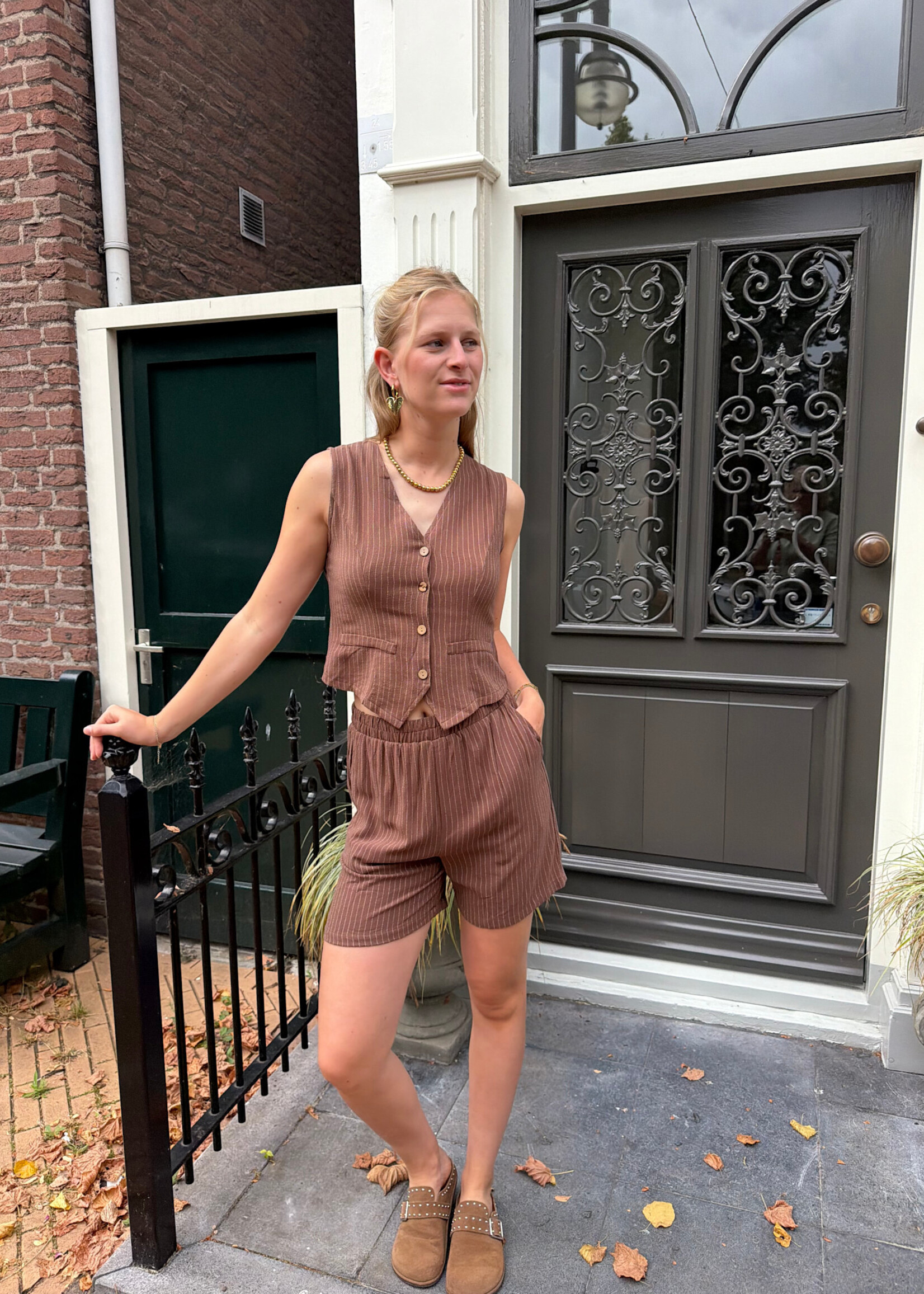 Flo Boutique Gilet Malina Brown