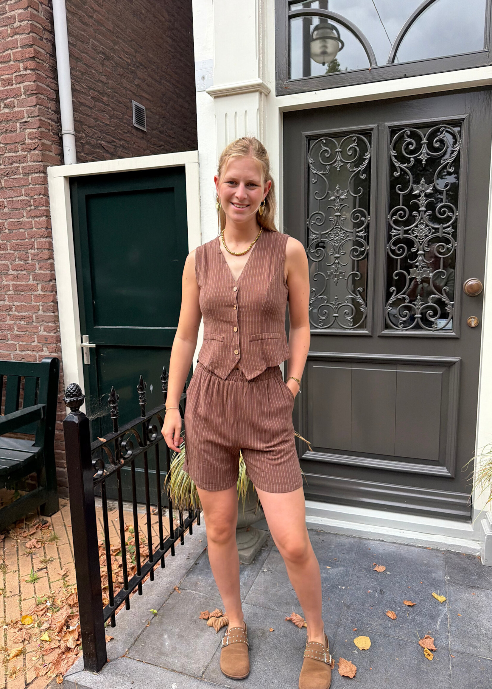 Flo Boutique Gilet Malina Brown