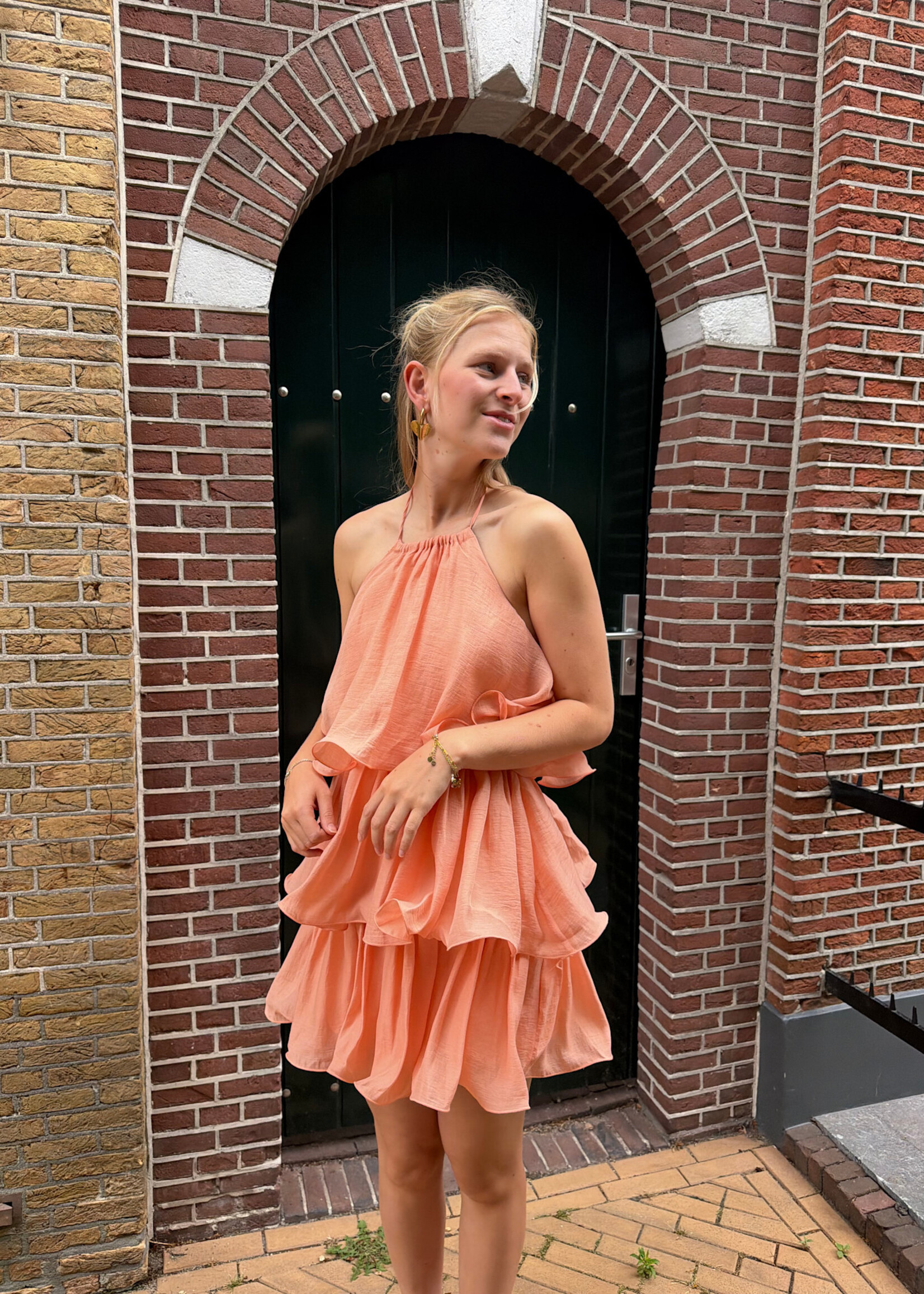 Flo Boutique Jurk Minke Coral