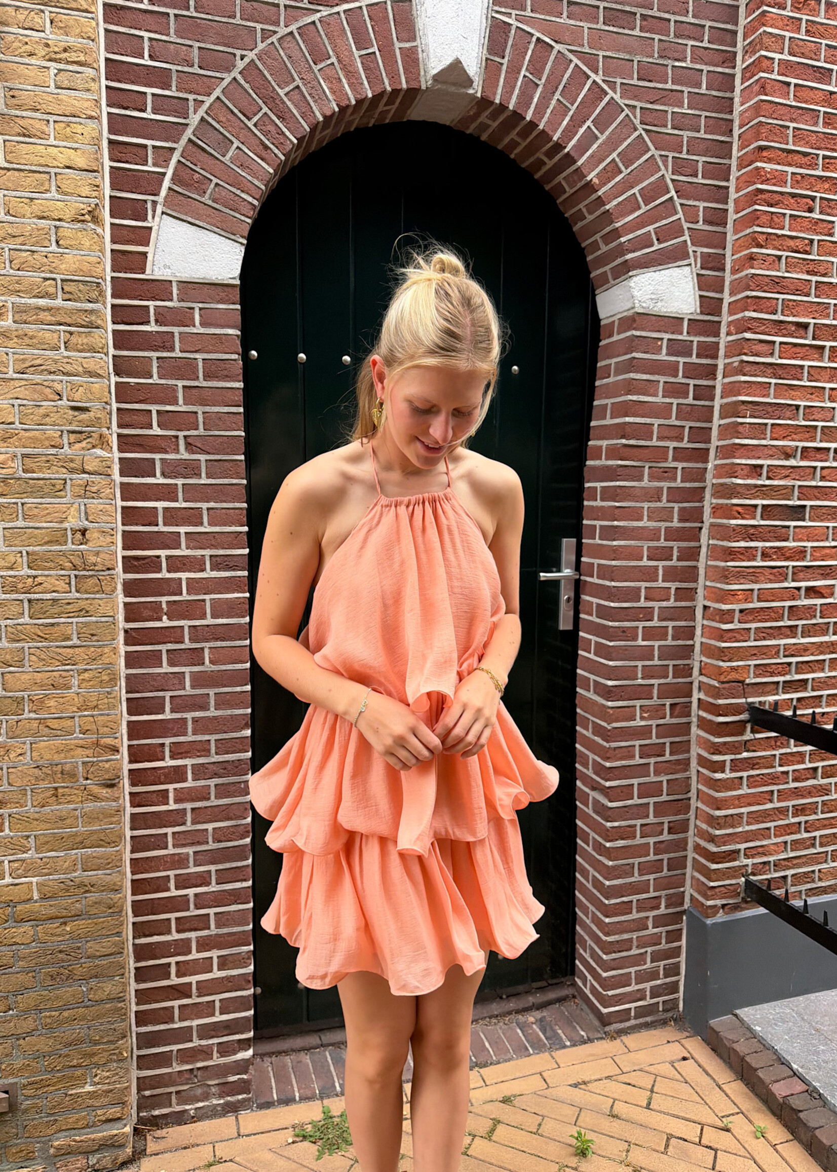 Flo Boutique Jurk Minke Coral