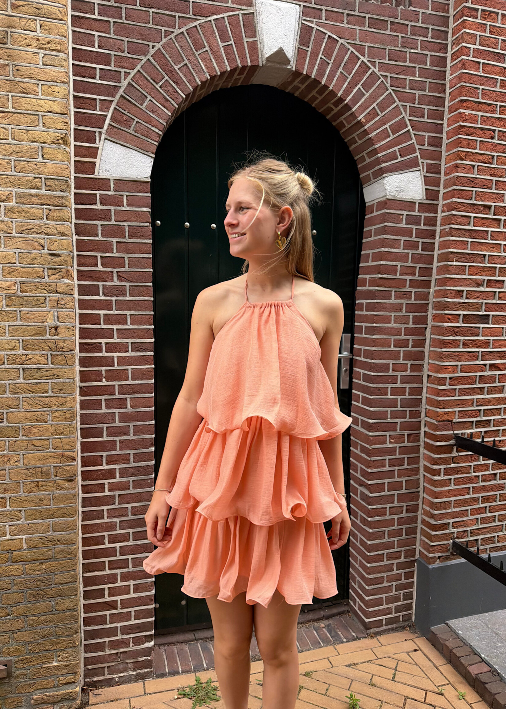 Flo Boutique Jurk Minke Coral