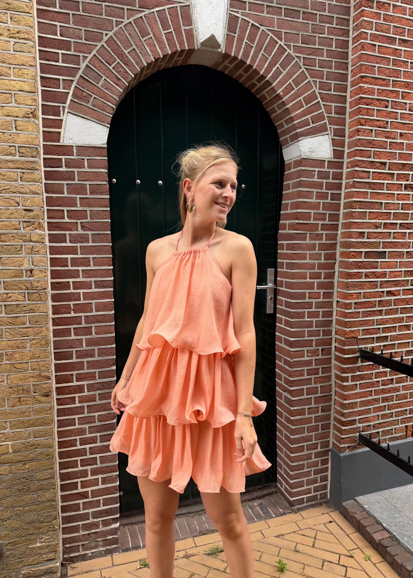 Flo Boutique Jurk Minke Coral