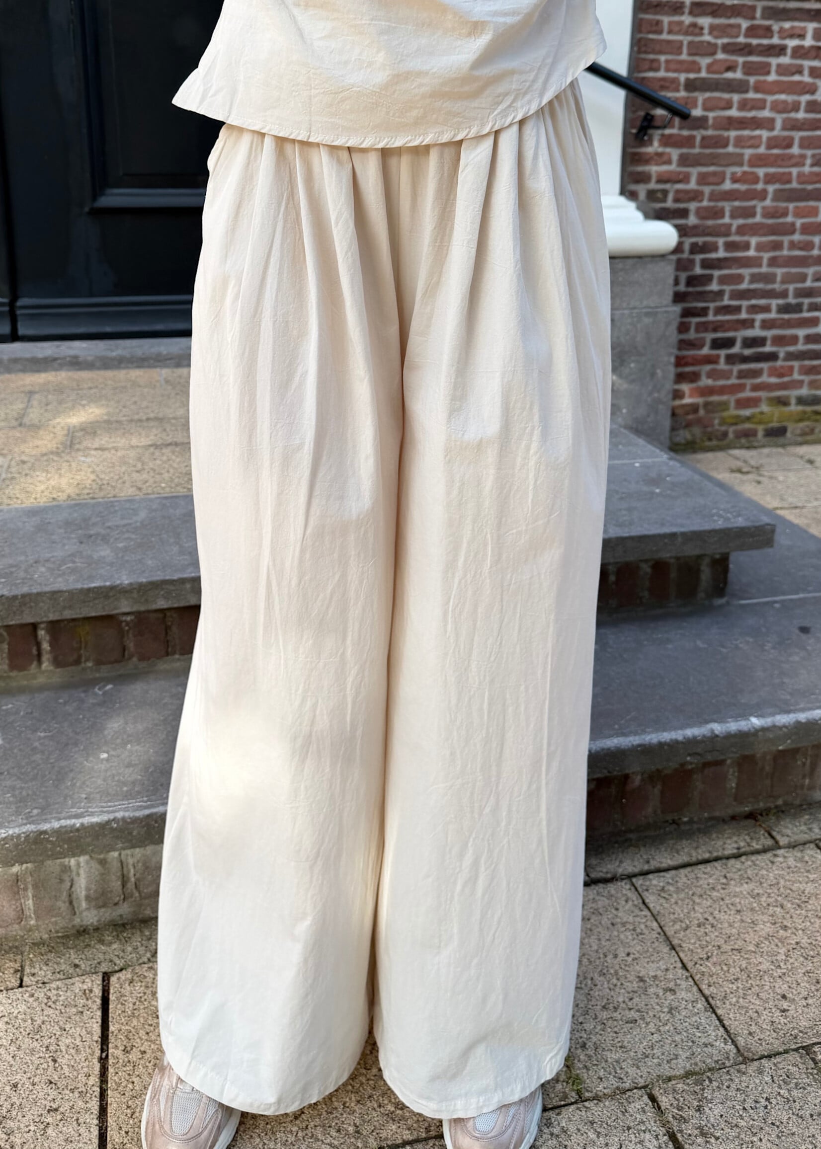Flo Boutique Broek Jille Beige
