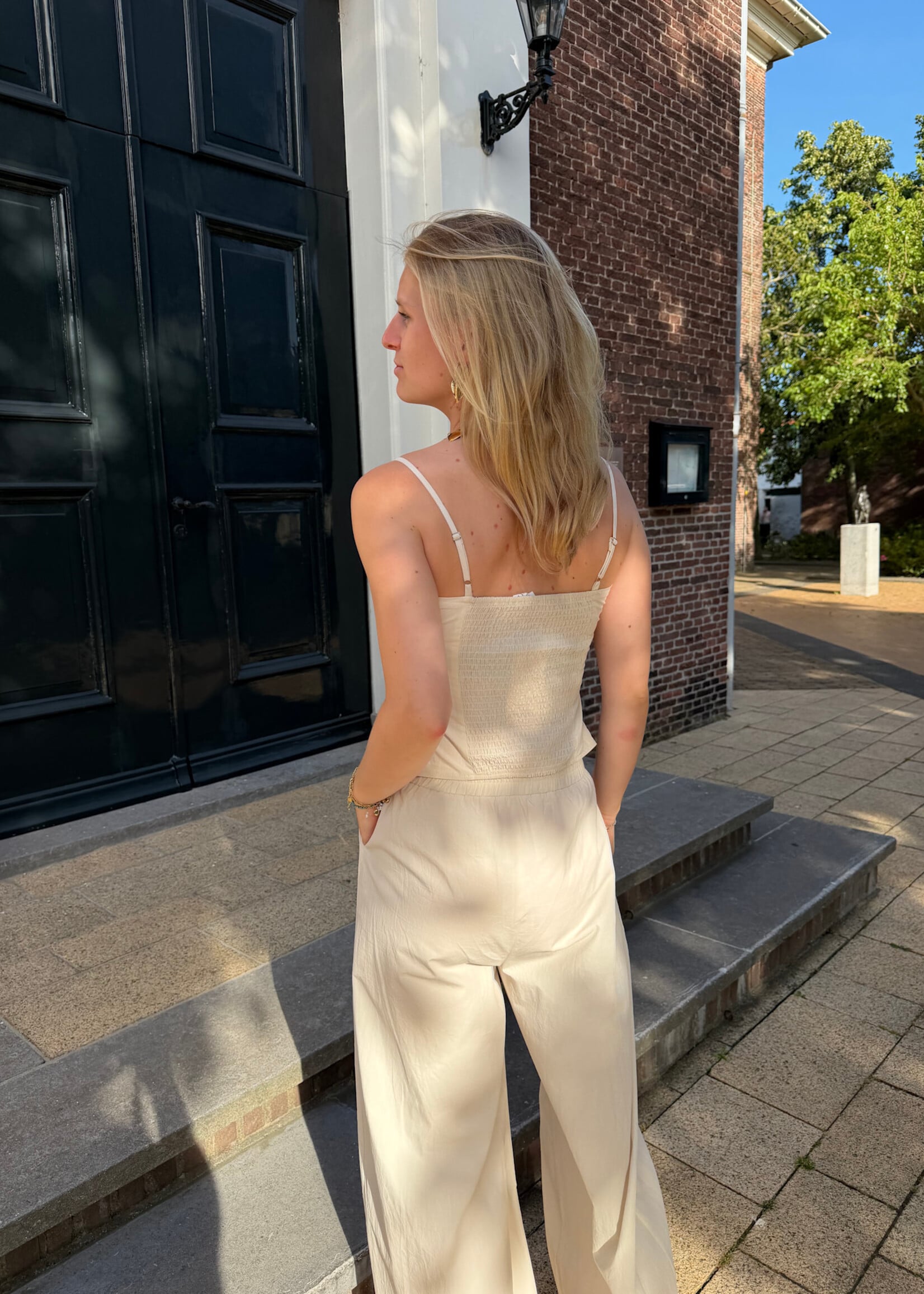 Flo Boutique Broek Jille Beige