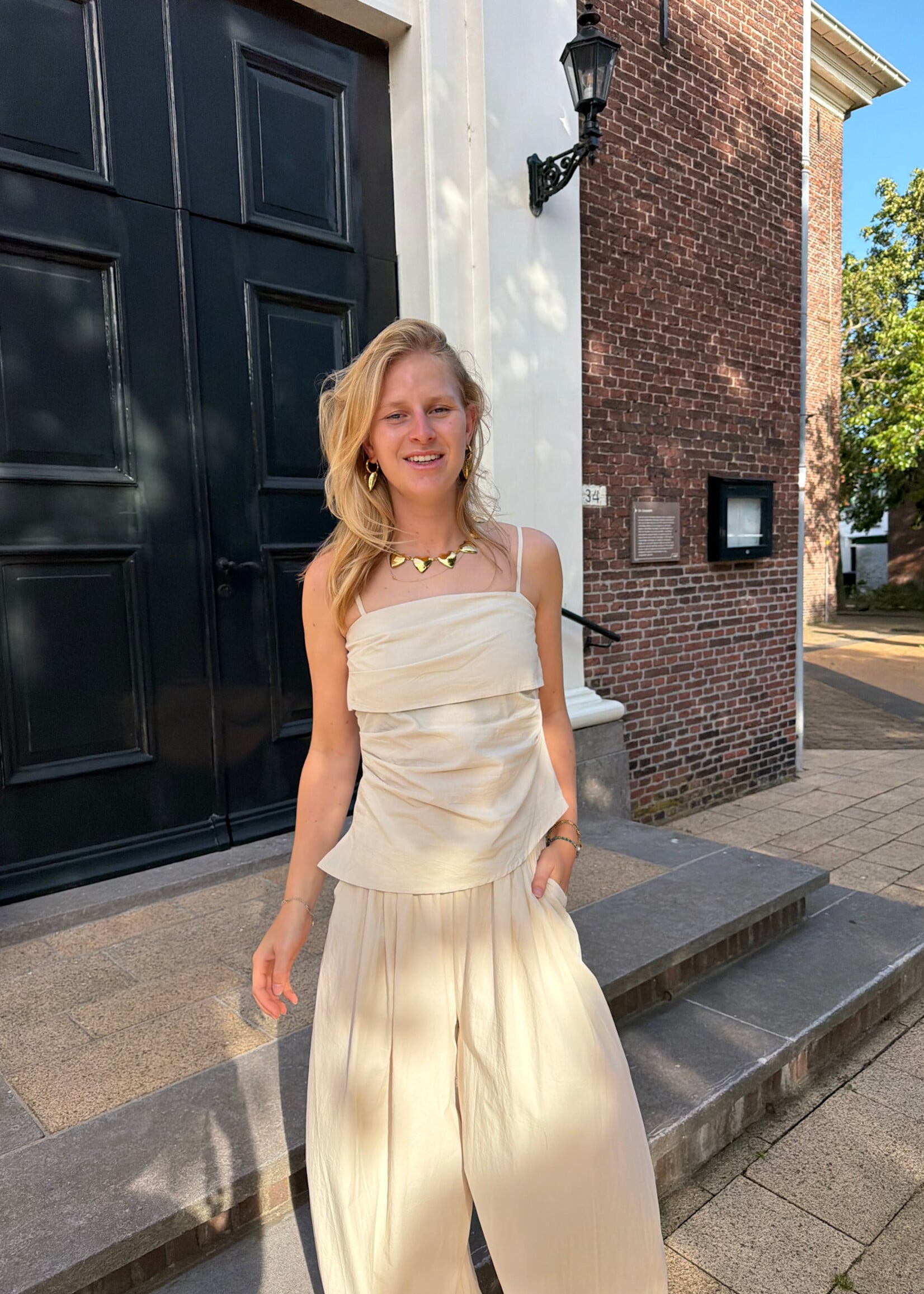 Flo Boutique Top Jille Beige