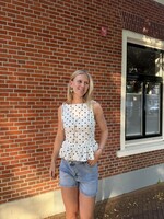 Flo Boutique Top Jady Dots White