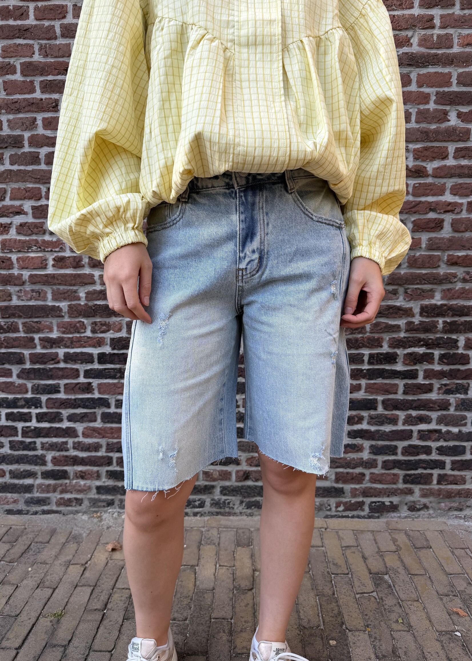 Flo Boutique Denim Bermuda Marlijn Blue