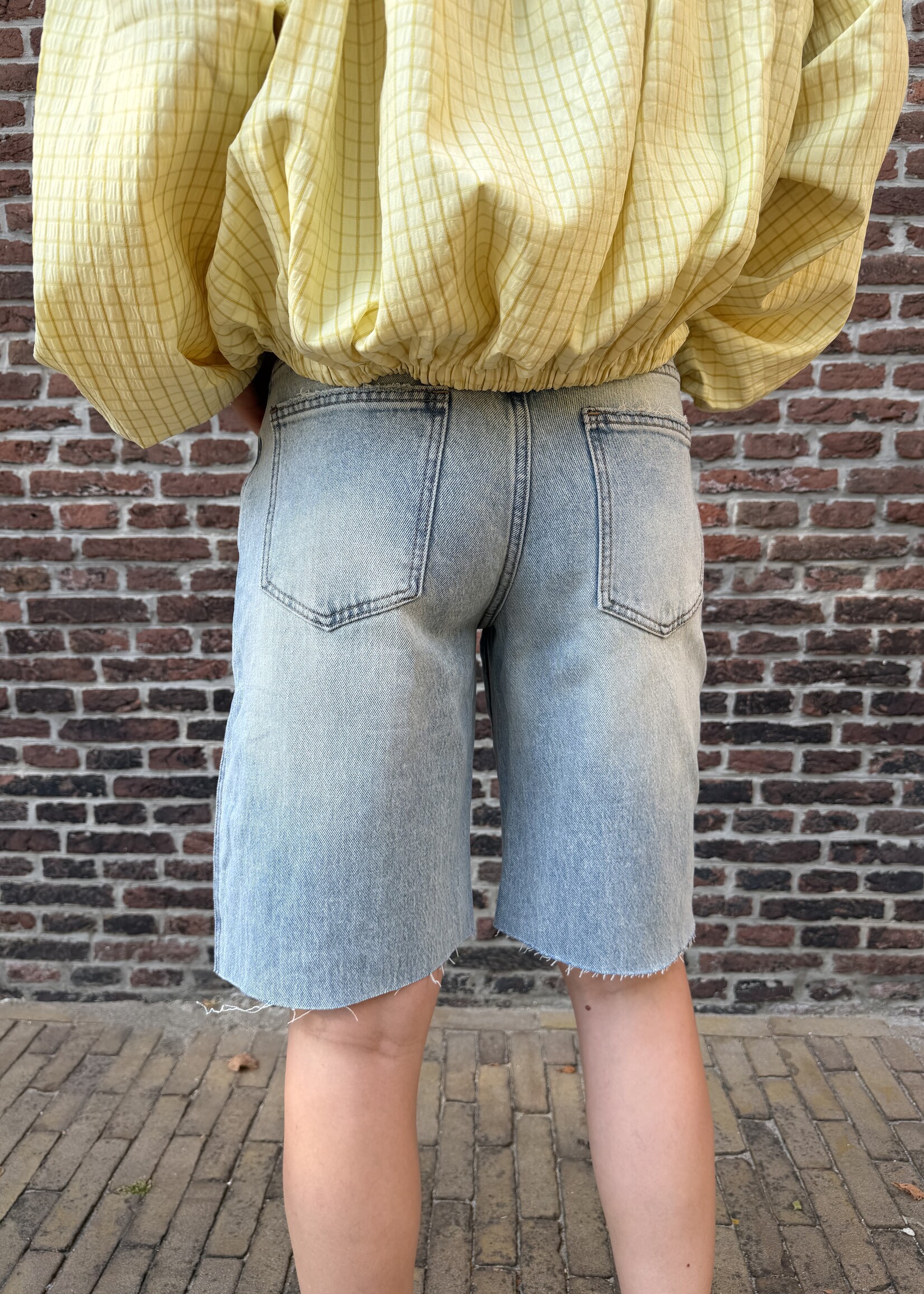 Flo Boutique Denim Bermuda Marlijn Blue