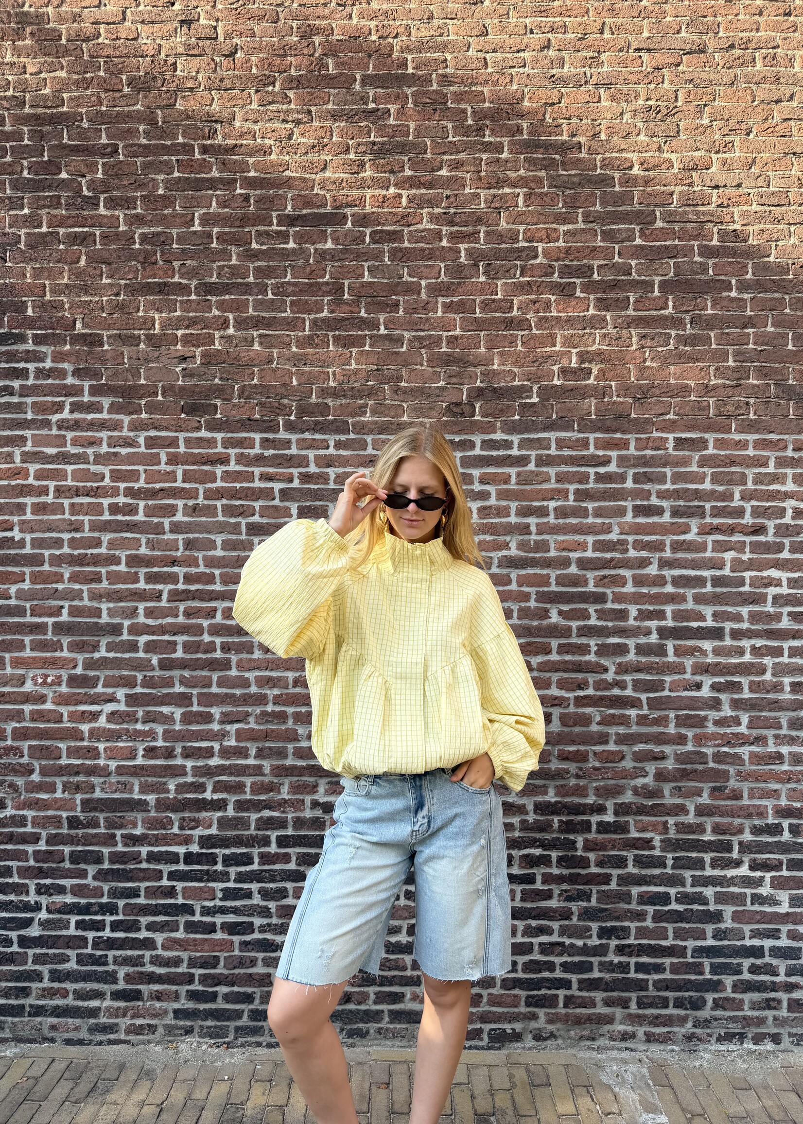 Flo Boutique Denim Bermuda Marlijn Blue