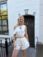 Flo Boutique Top Mirre White