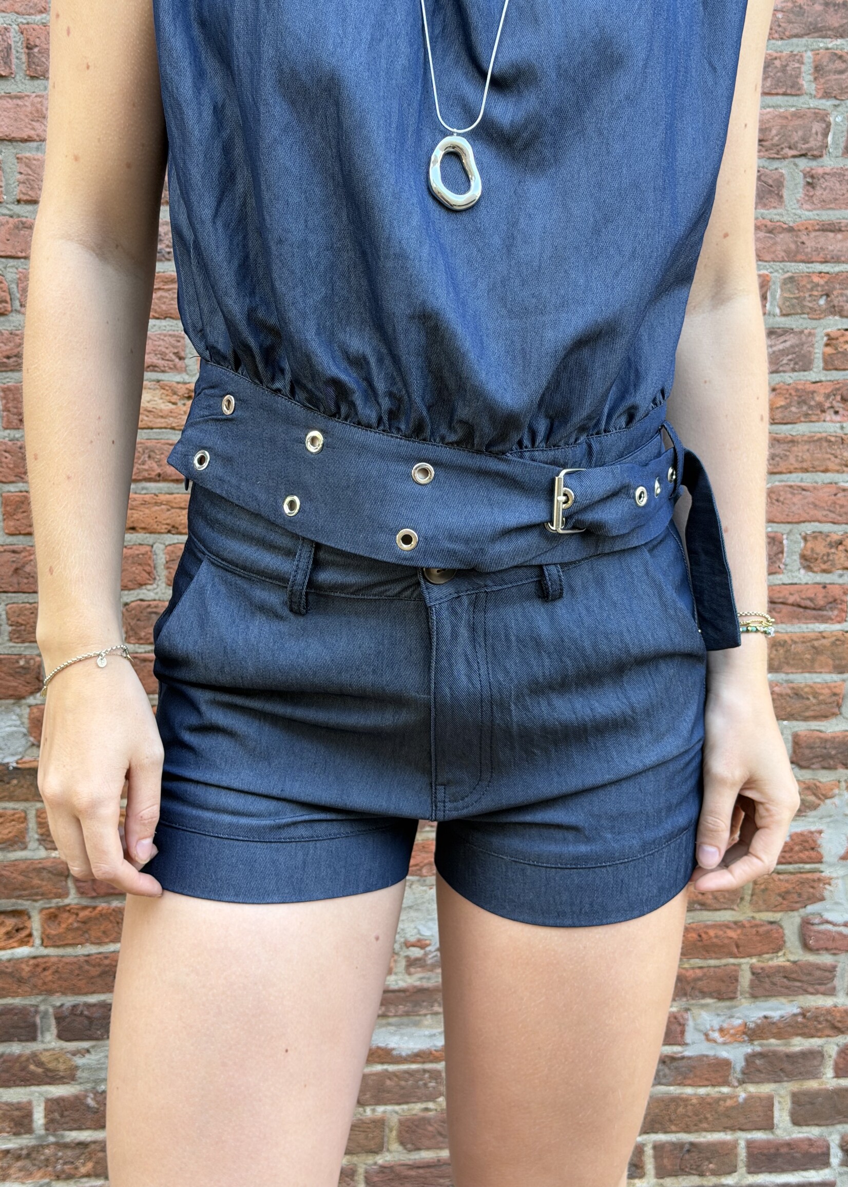 Flo Boutique Short Bobbie Dark Blue