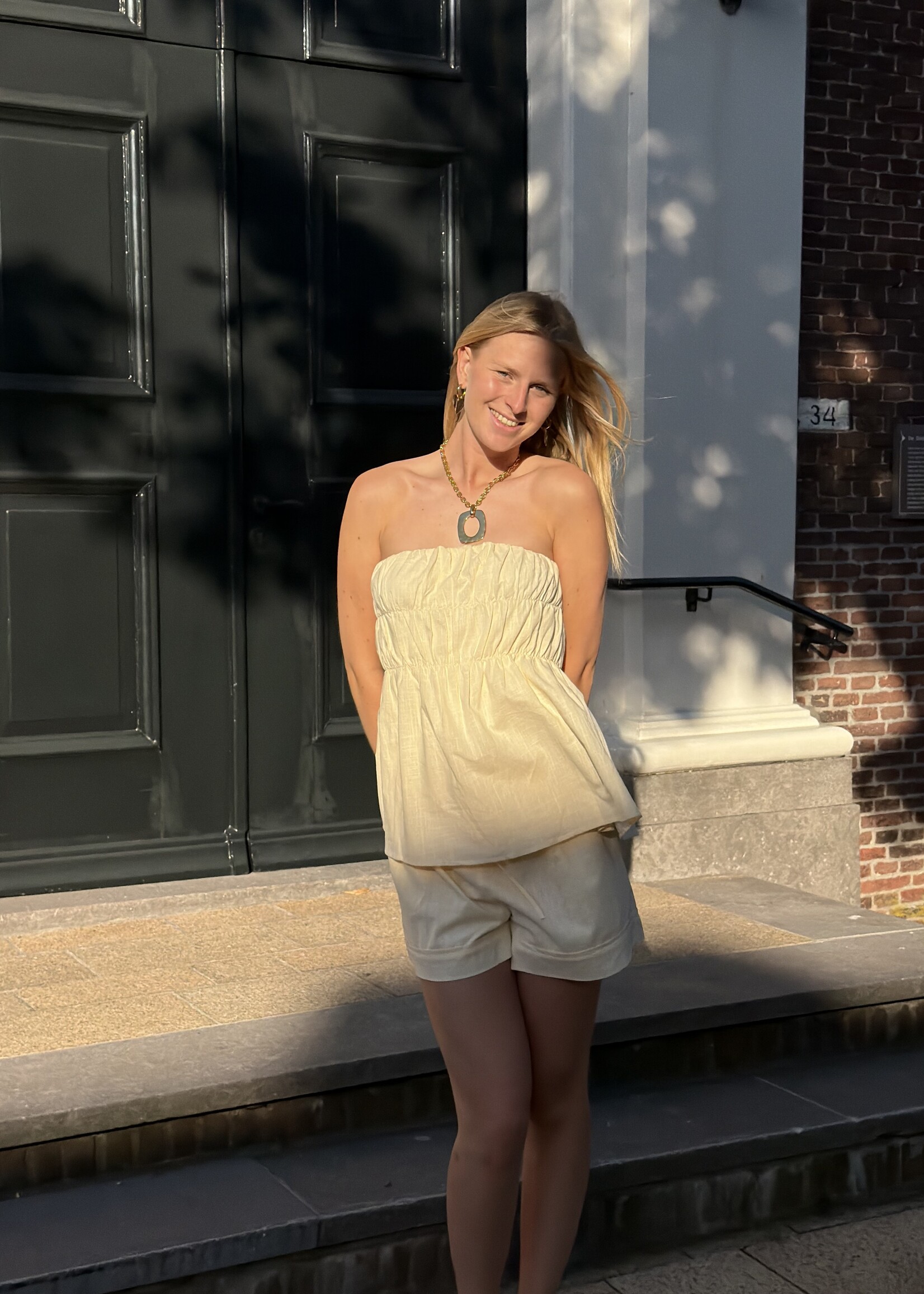Flo Boutique Top Ylva Yellow
