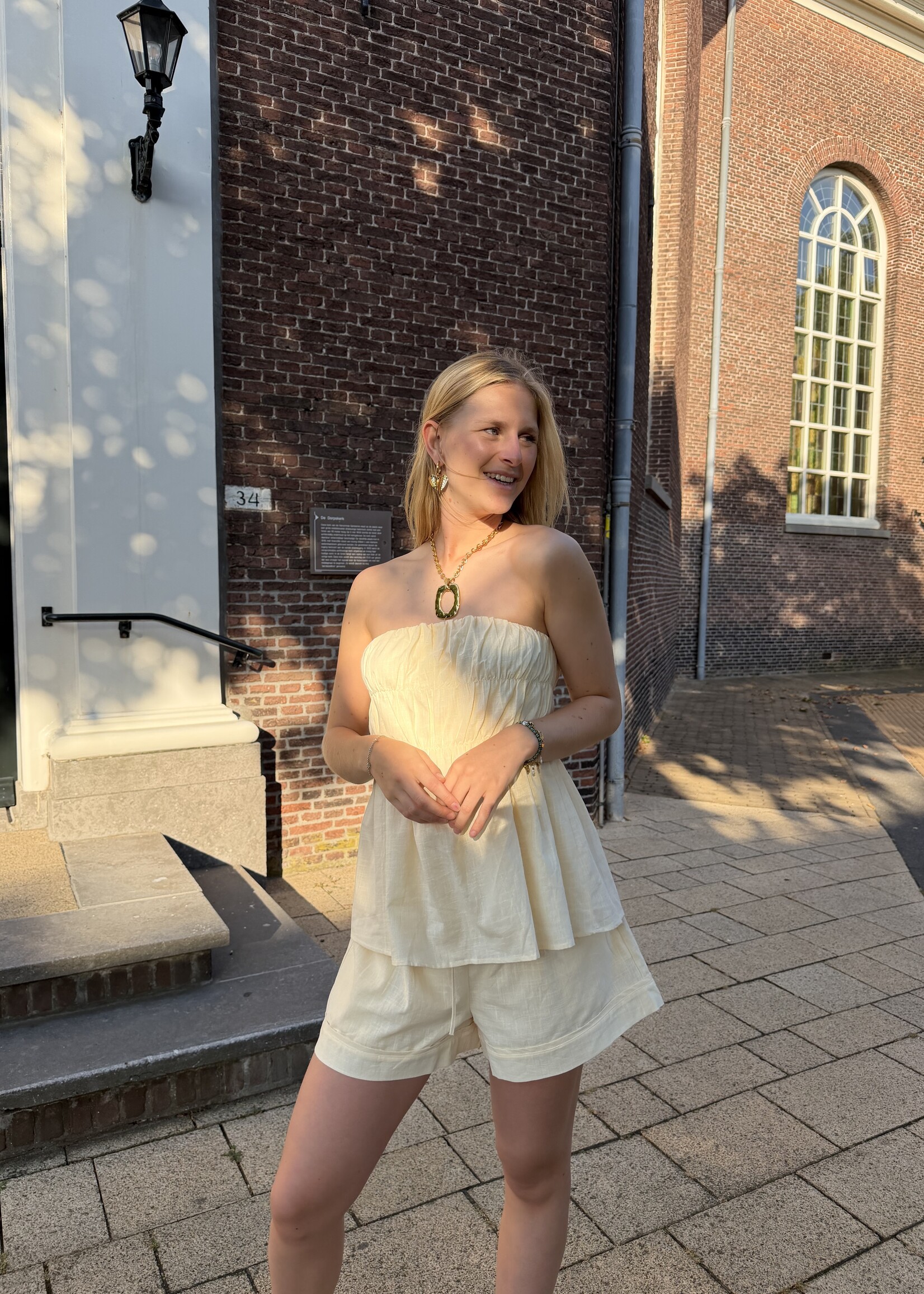 Flo Boutique Top Ylva Yellow