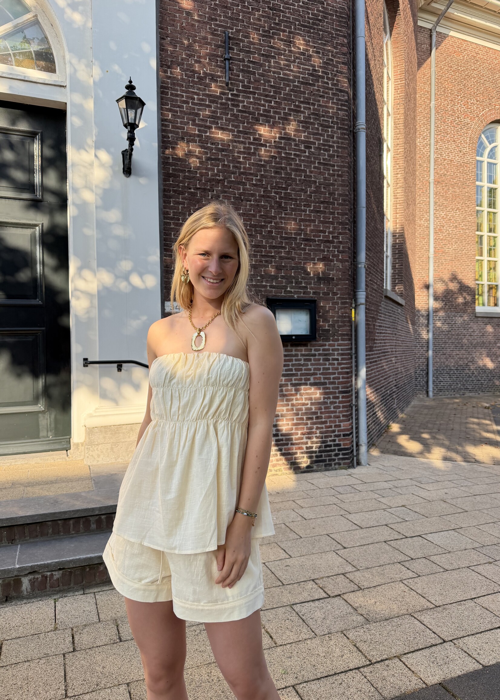 Flo Boutique Top Ylva Yellow
