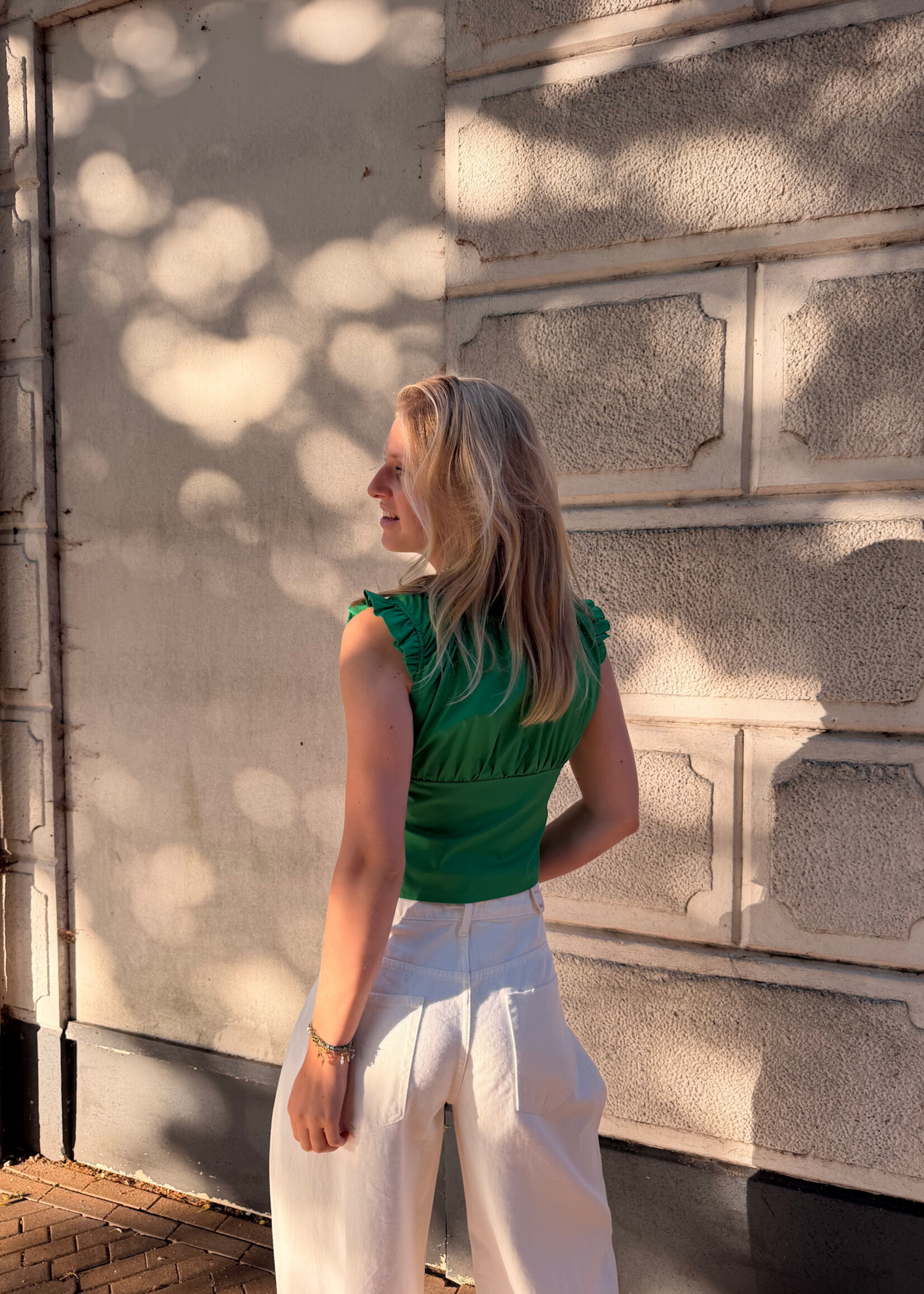Flo Boutique Top Maas Green