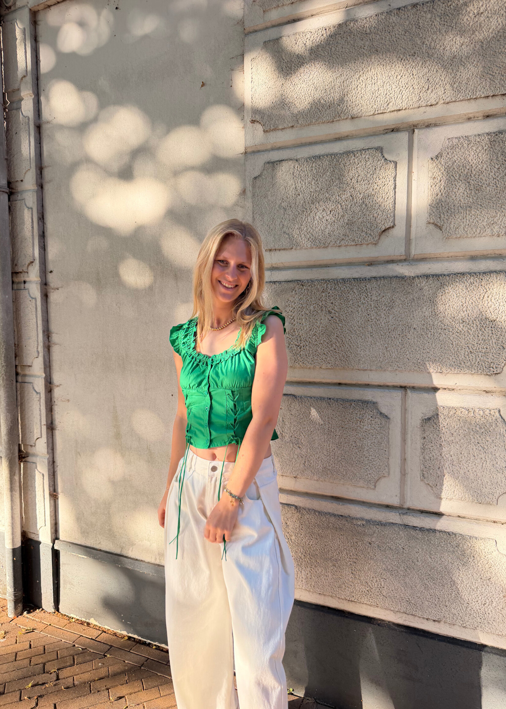 Flo Boutique Top Maas Green