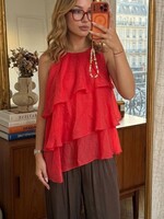 Flo Boutique Top Pleun Red