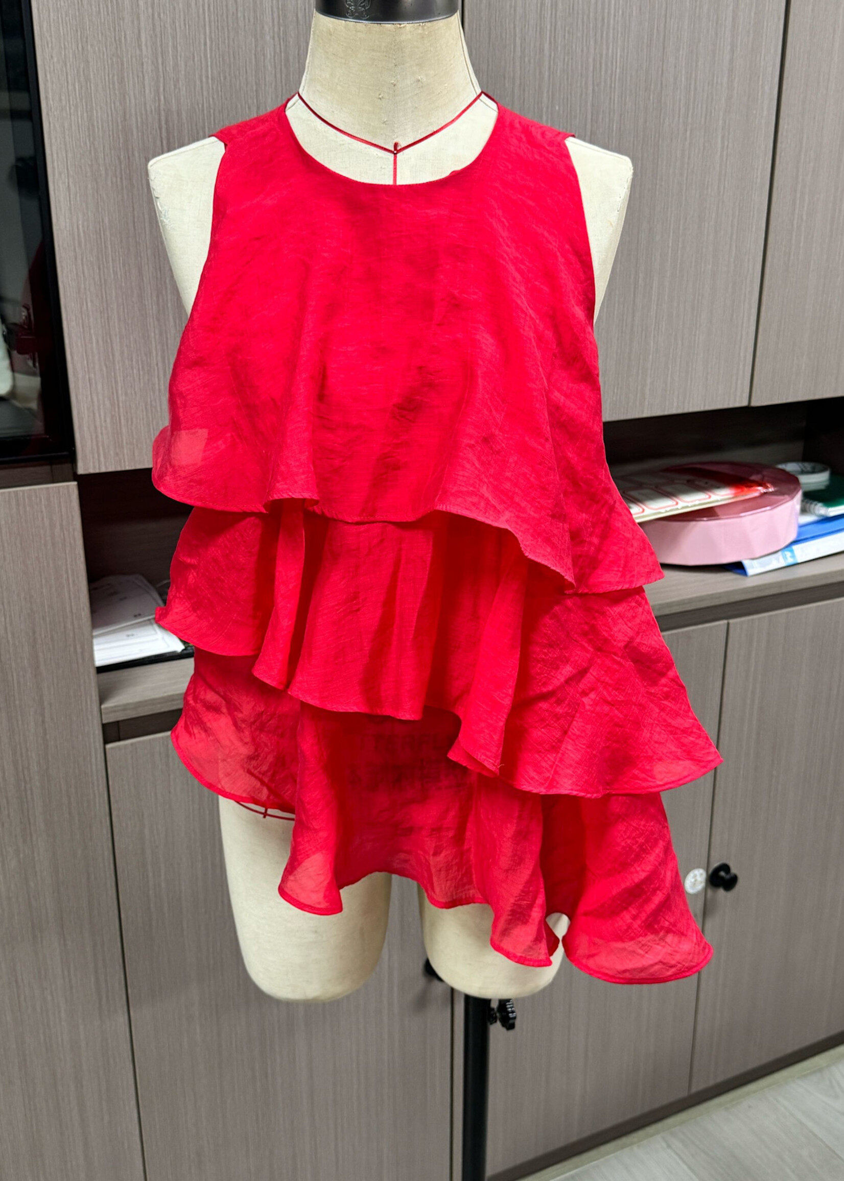 Flo Boutique Top Pleun Red