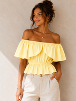 Flo Boutique Top Phie Yellow