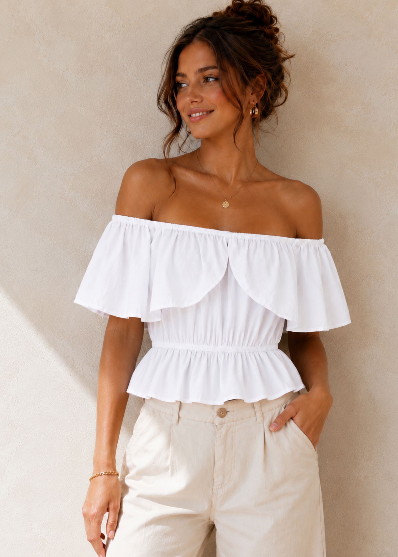 Flo Boutique Top Phie White