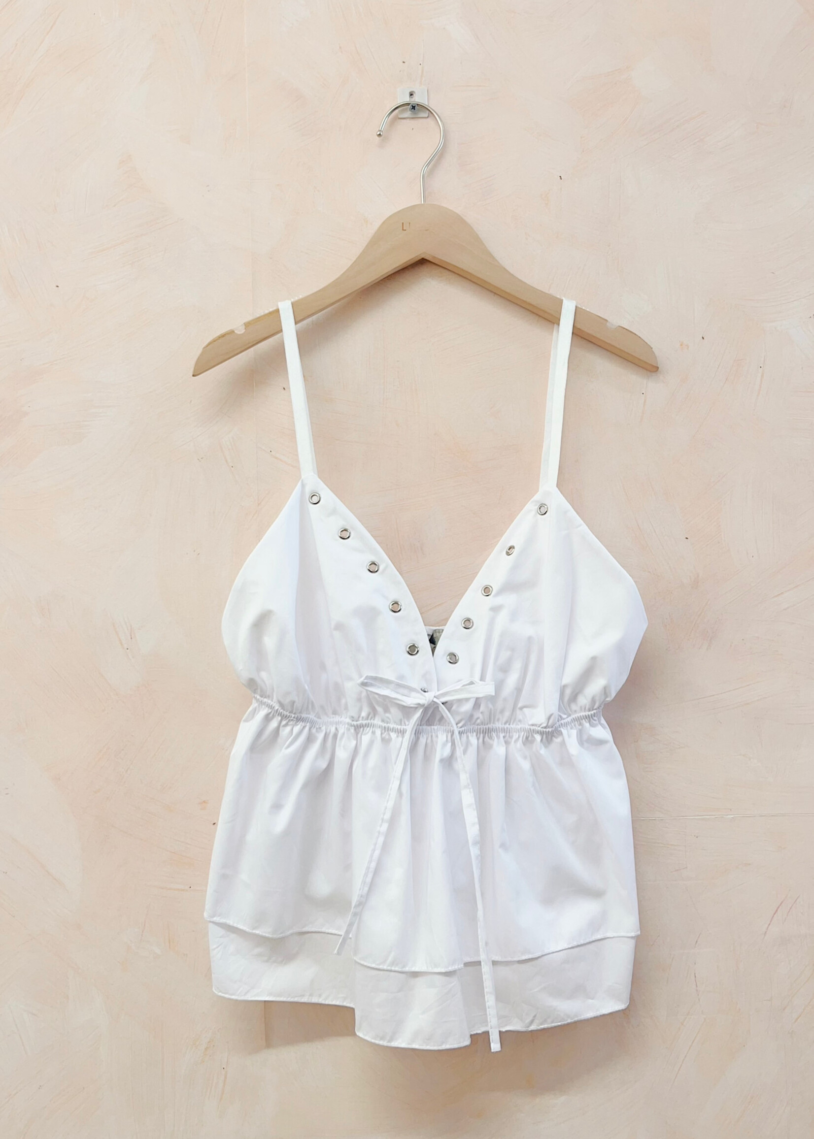 Flo Boutique Top Pip White