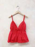 Flo Boutique Top Pip Red