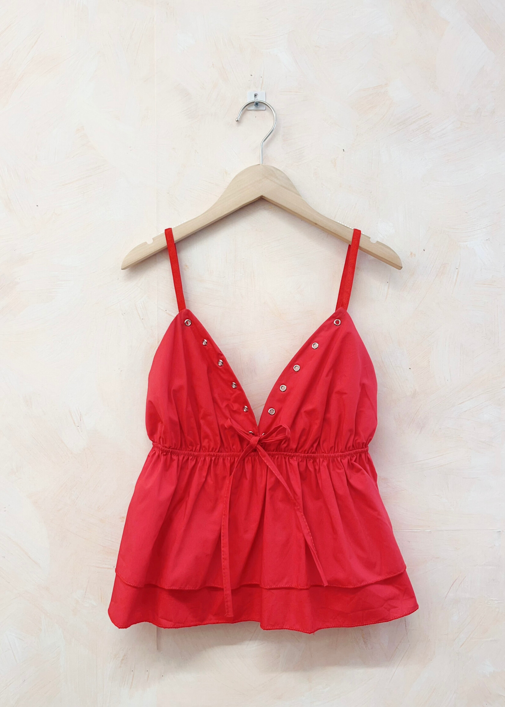 Flo Boutique Top Pip Red
