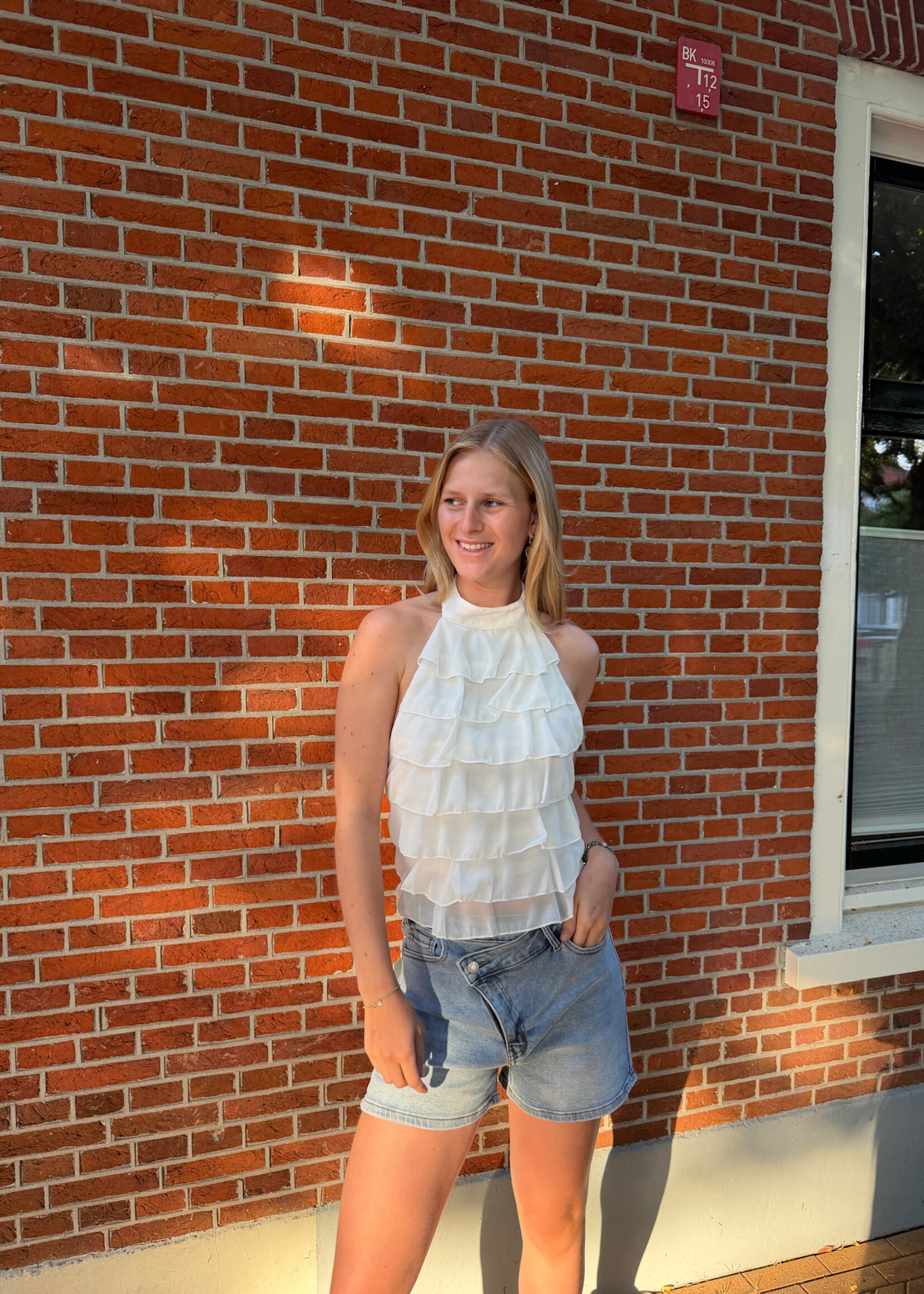 Flo Boutique Top Maddie White