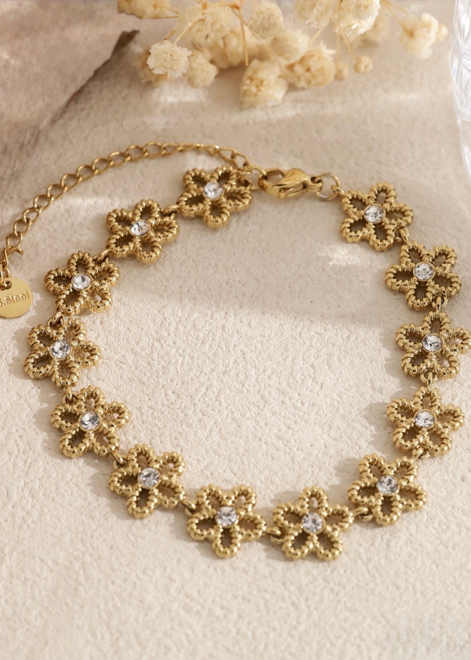 Flo Boutique Armband Sparkling Flowers