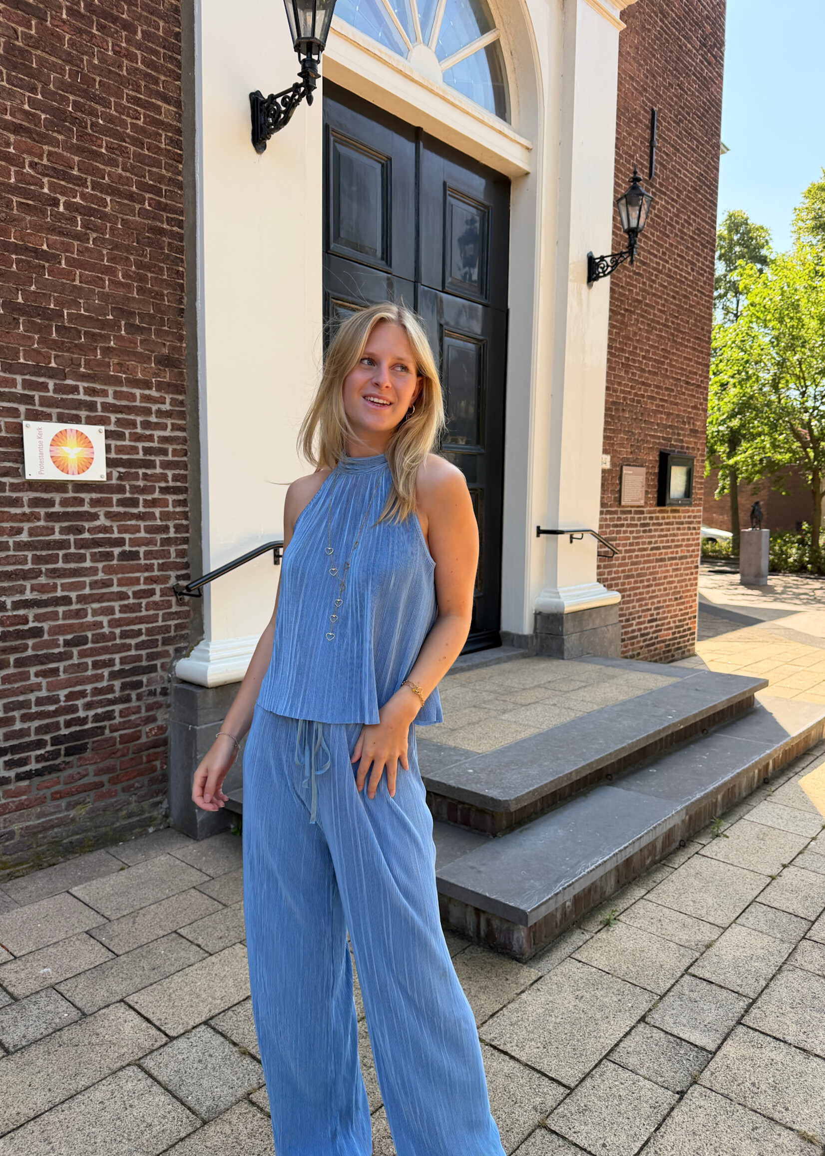 Flo Boutique Broek Gaby Blue
