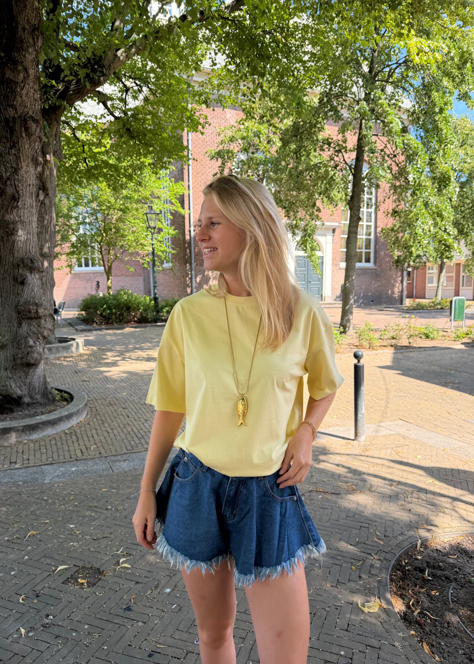 Flo Boutique Tee Danie Yellow