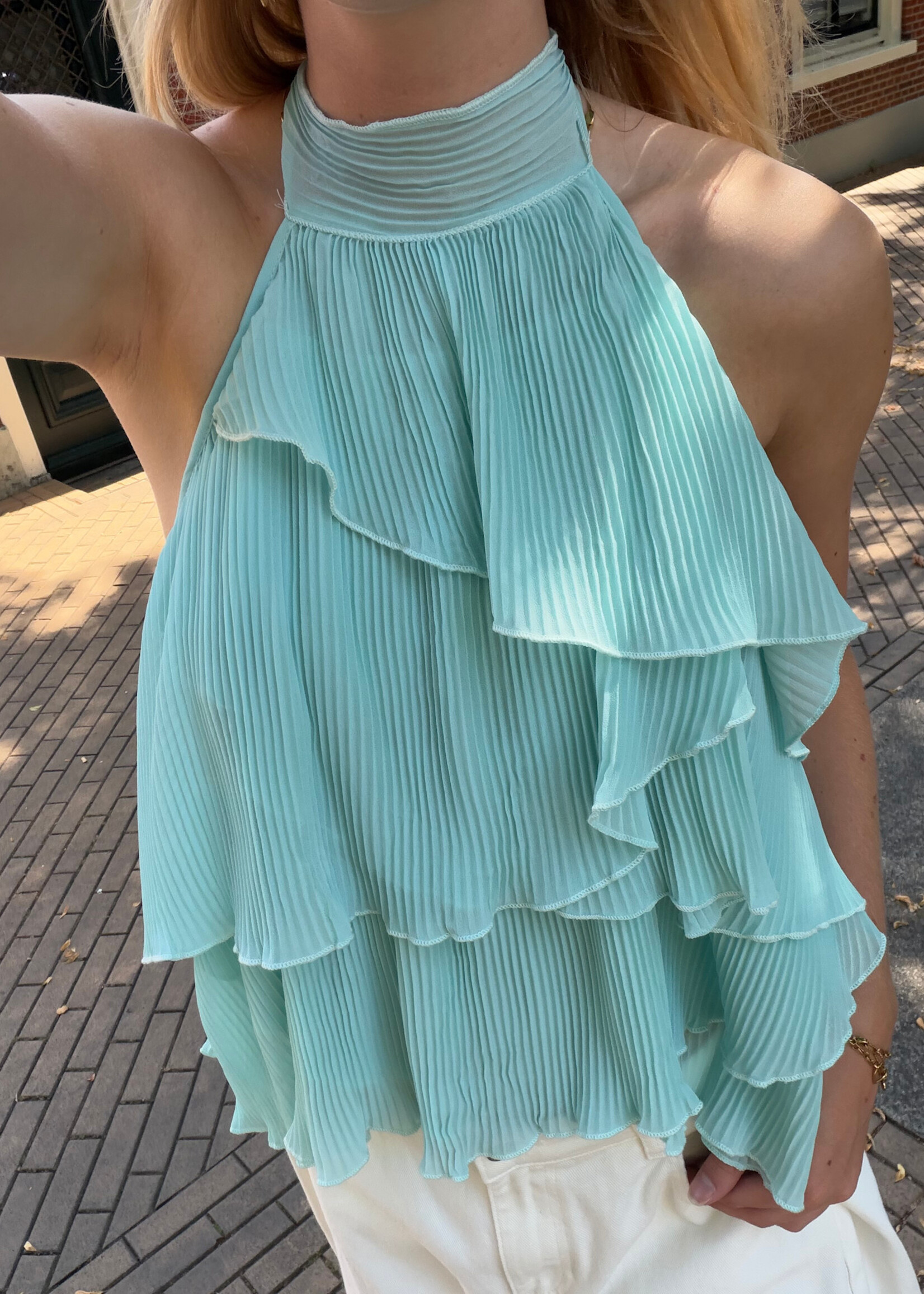 Flo Boutique Top Gina Turquoise