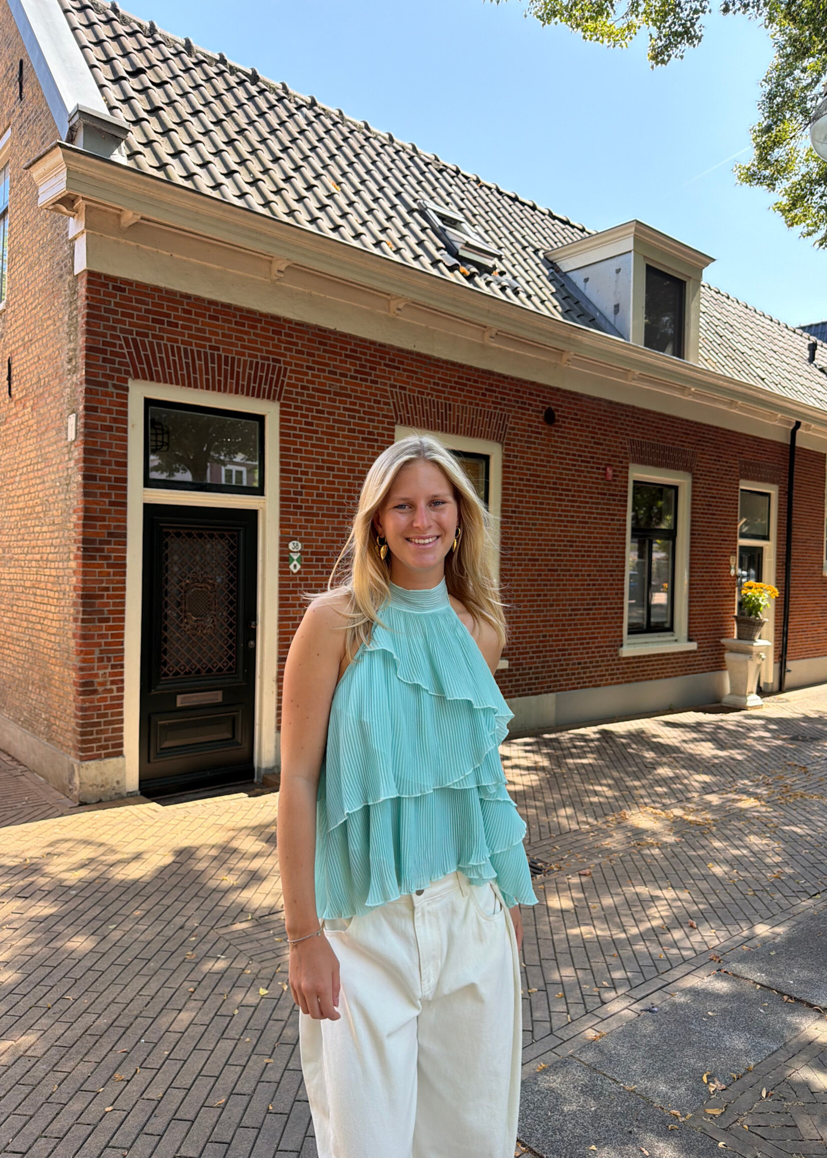 Flo Boutique Top Gina Turquoise