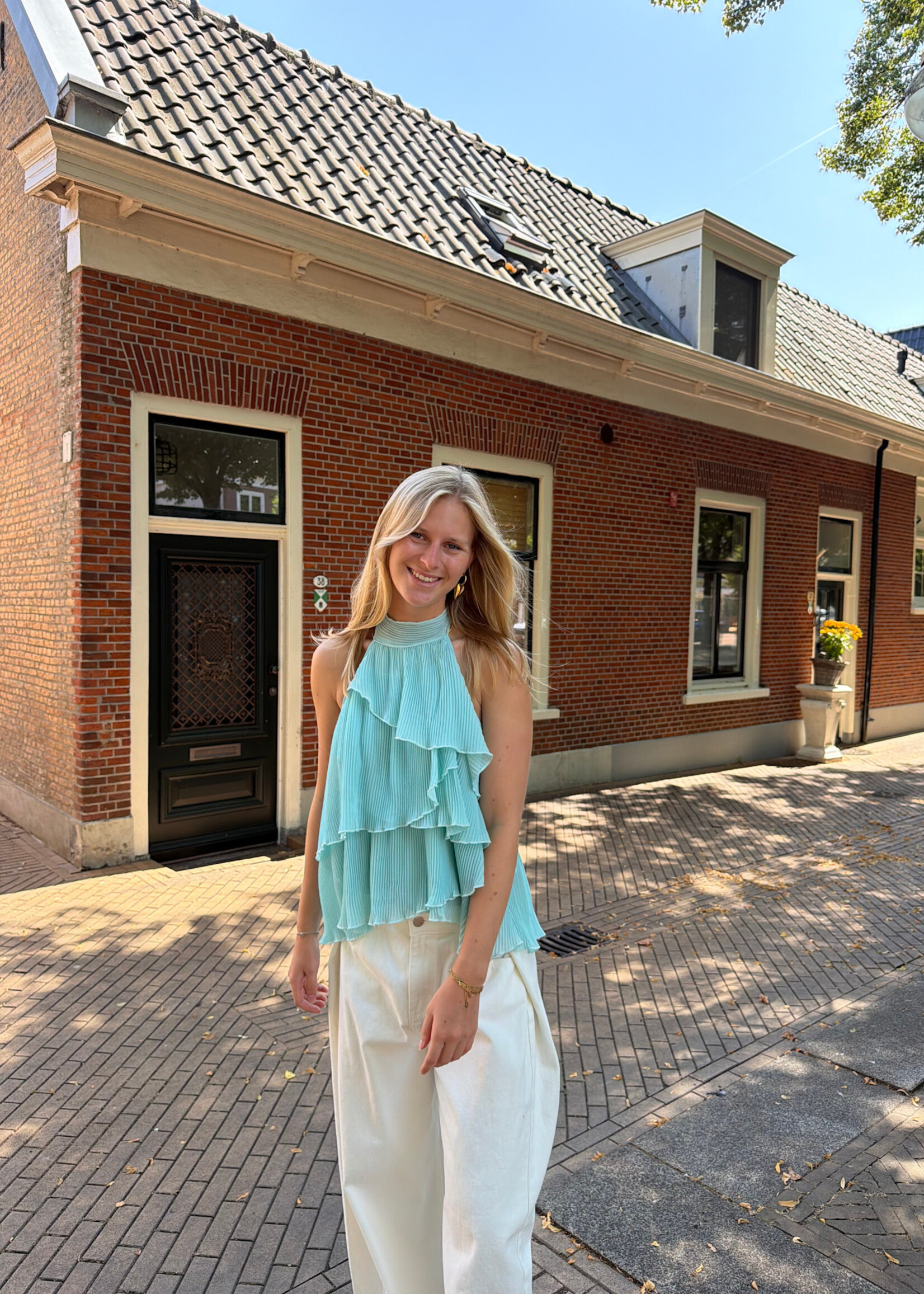 Flo Boutique Top Gina Turquoise