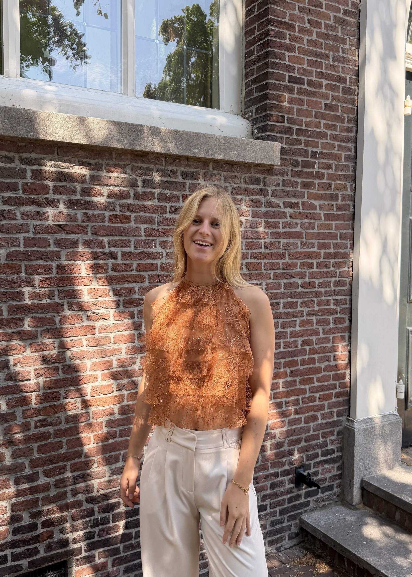 Flo Boutique Top Pearl Brique