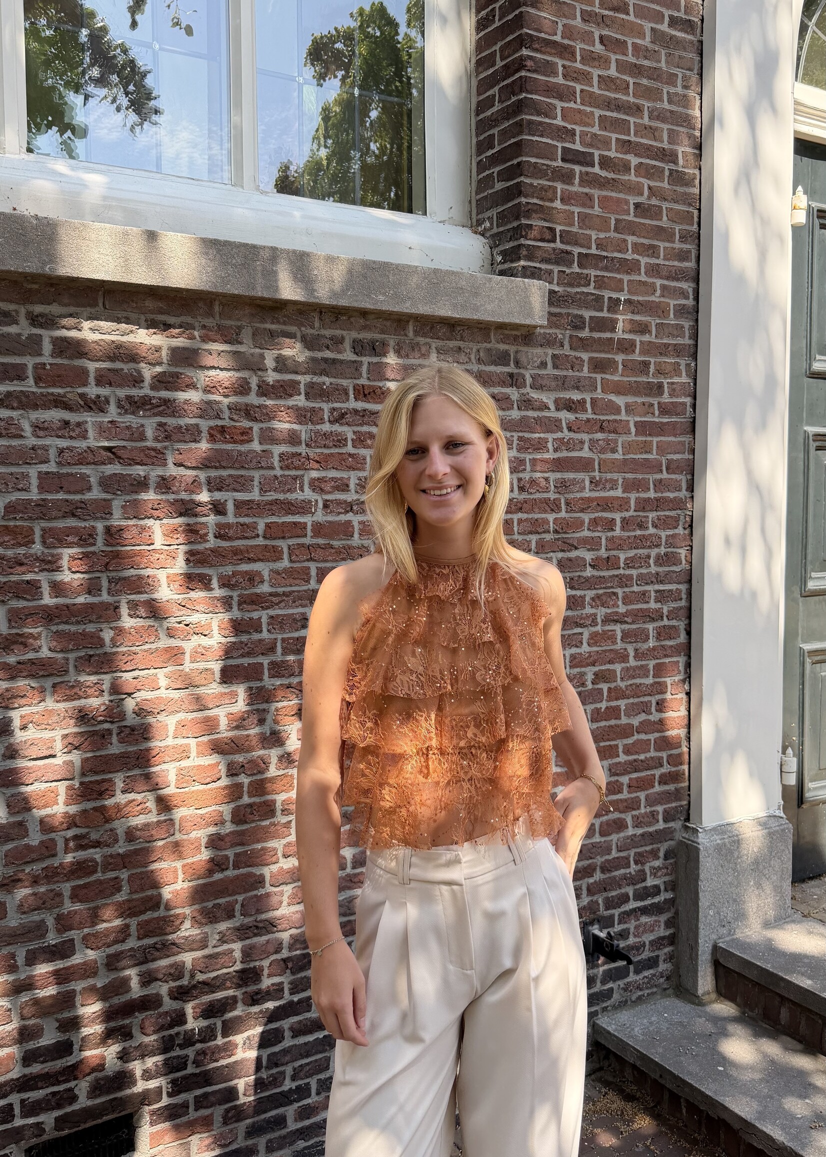 Flo Boutique Top Pearl Brique