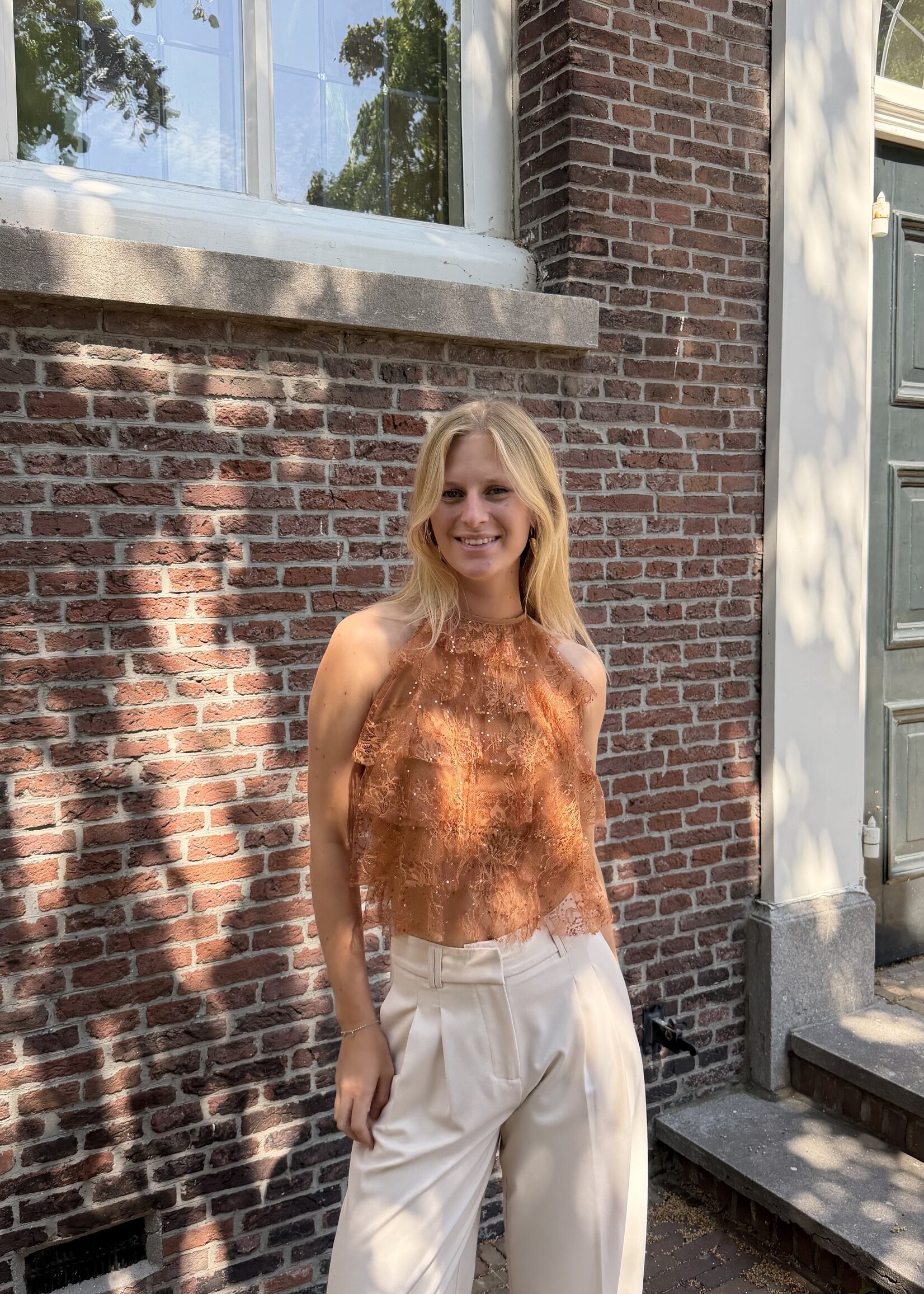 Flo Boutique Top Pearl Brique