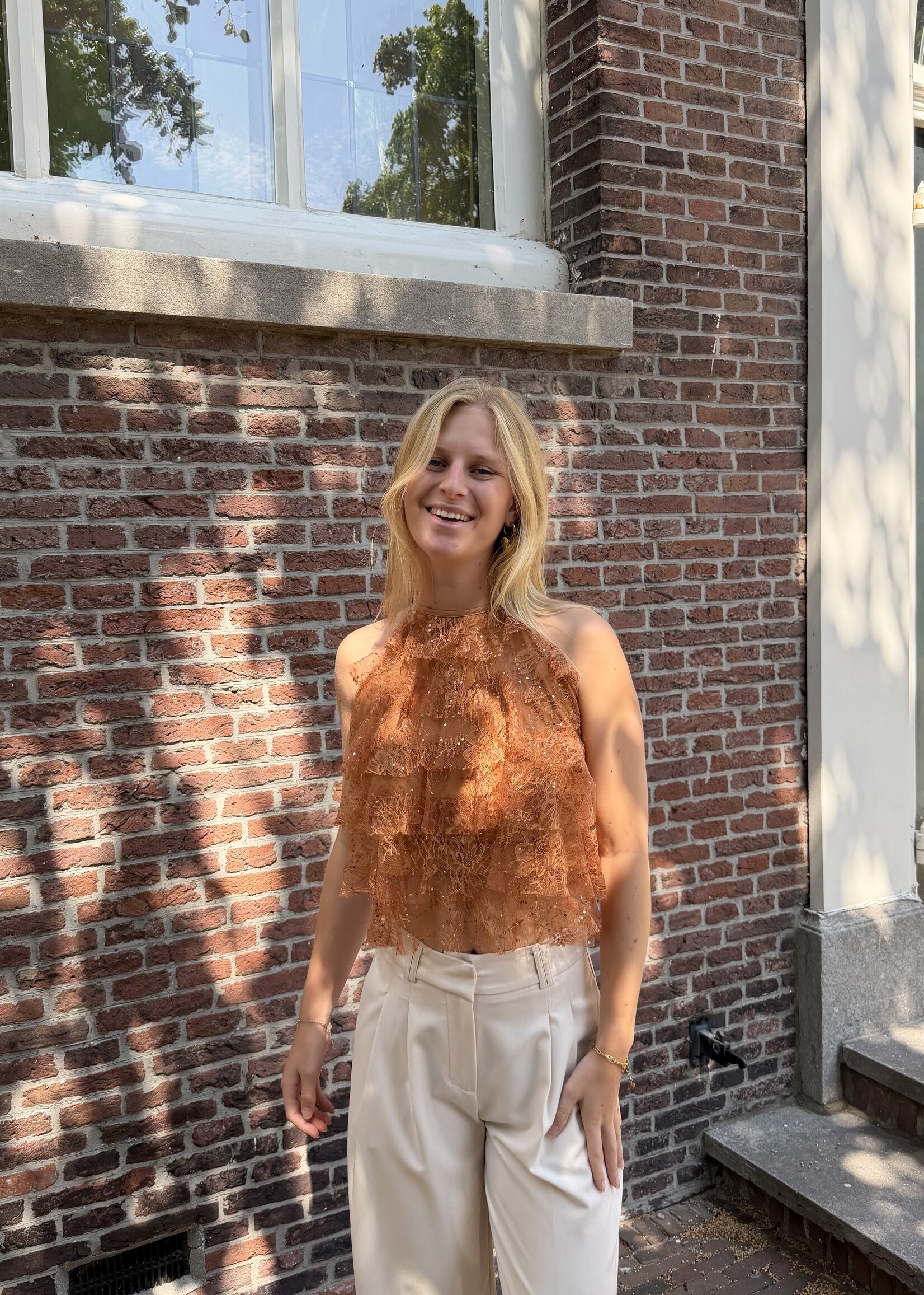 Flo Boutique Top Pearl Brique