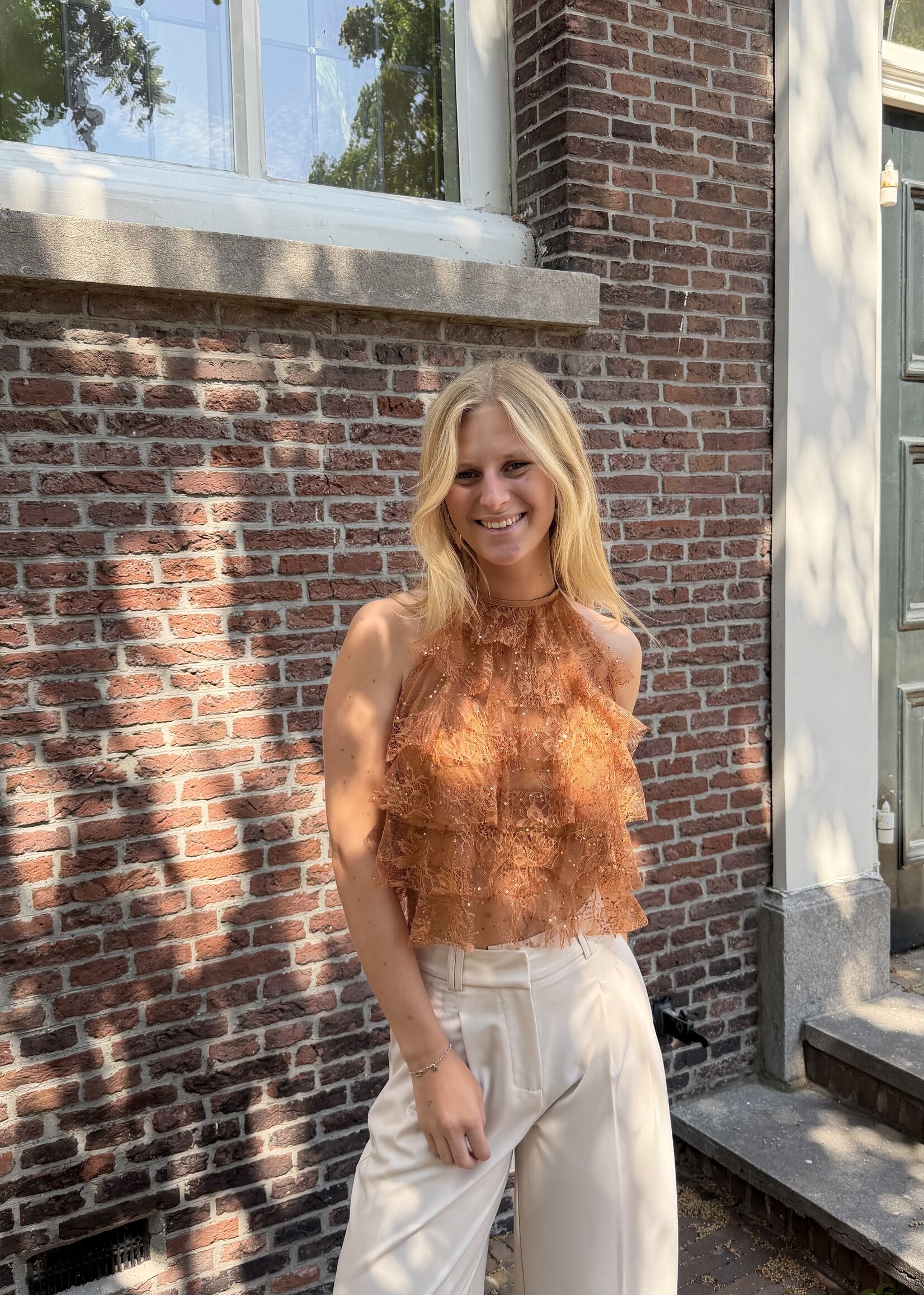 Flo Boutique Top Pearl Brique
