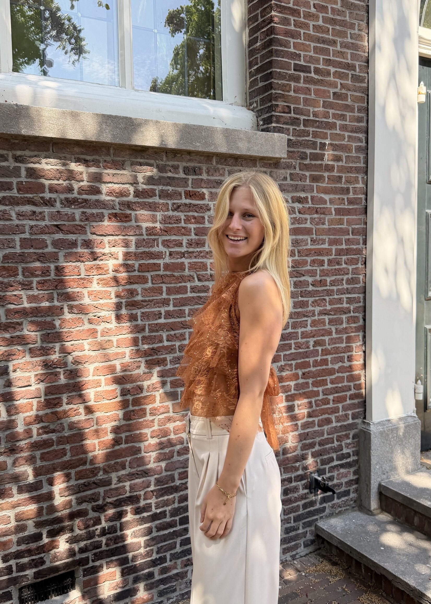 Flo Boutique Top Pearl Brique