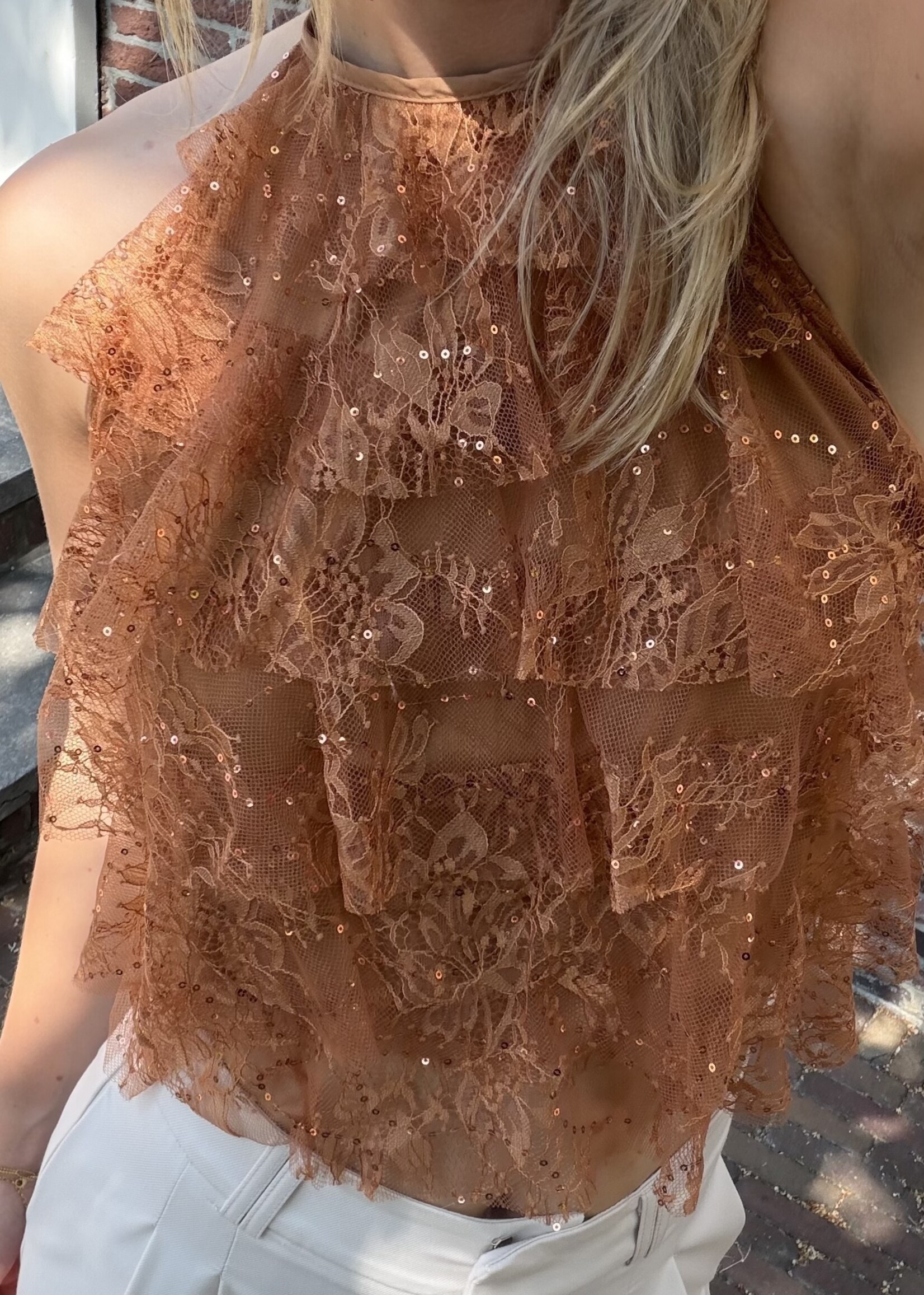Flo Boutique Top Pearl Brique