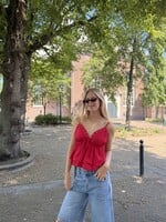 Flo Boutique Top Pip Red