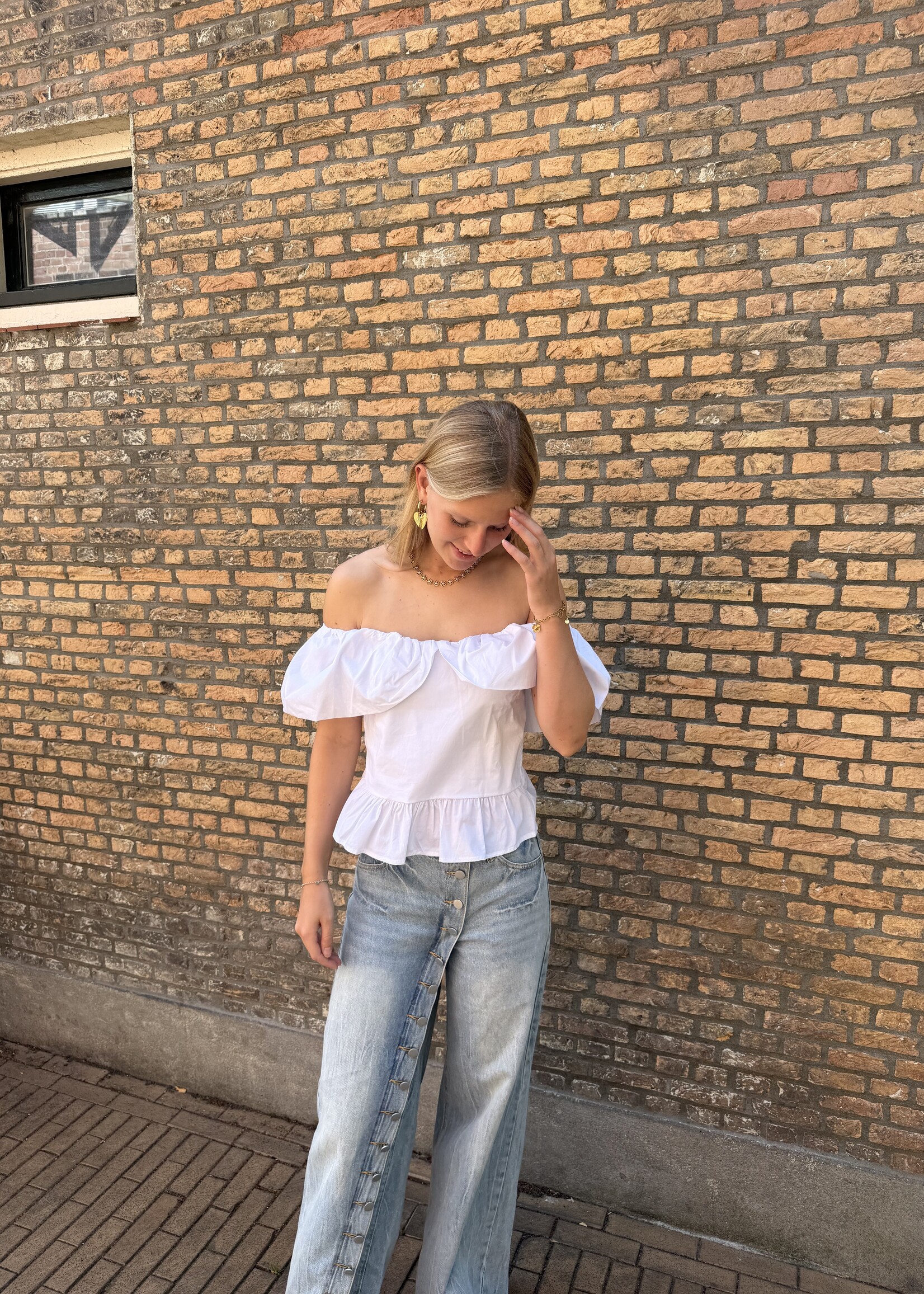 Flo Boutique Top Phie White